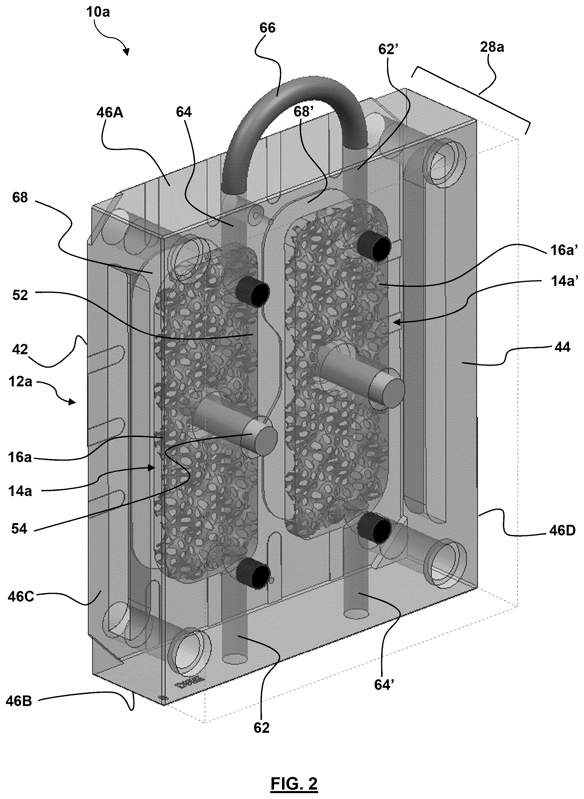 Patent US12325166 Figure 2 – Mold plate cooling arrangement