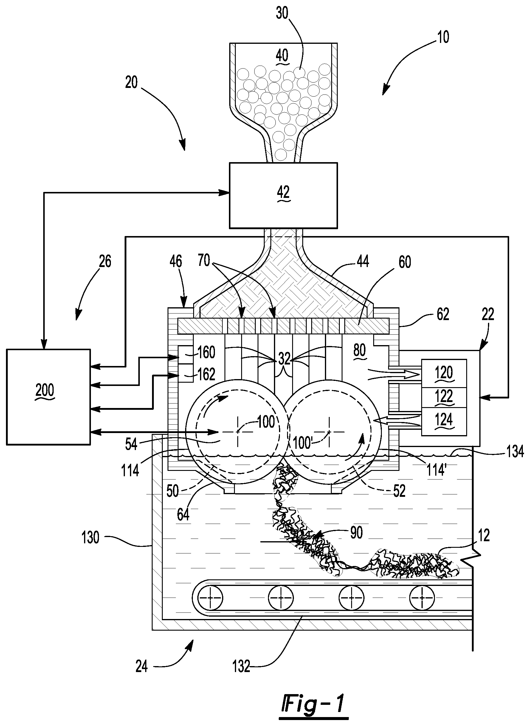 Patent US12325168 — System and method of making a mesh cushion — Figure 1