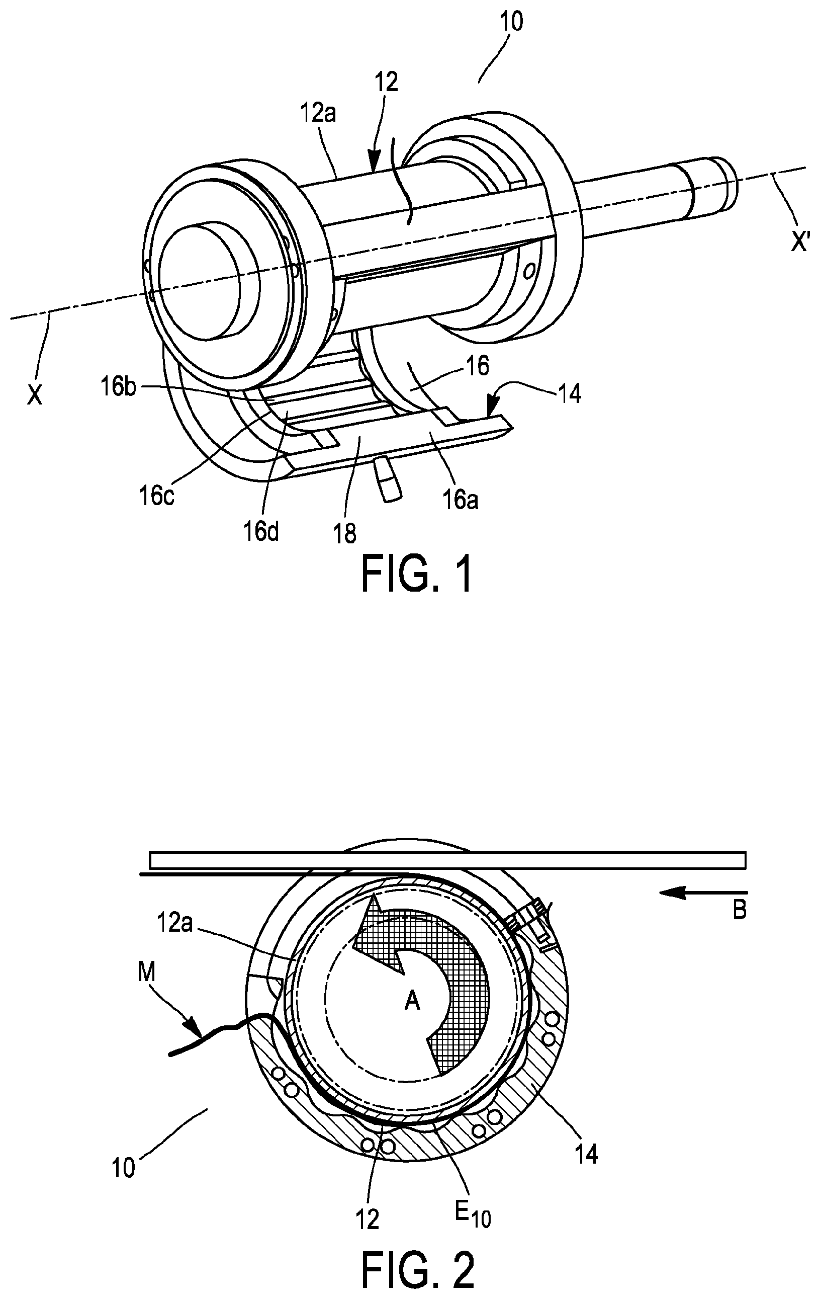 Patent US12325169 — Complex forming device for producing a complex product from non-protruding rubber layers — Figure 1