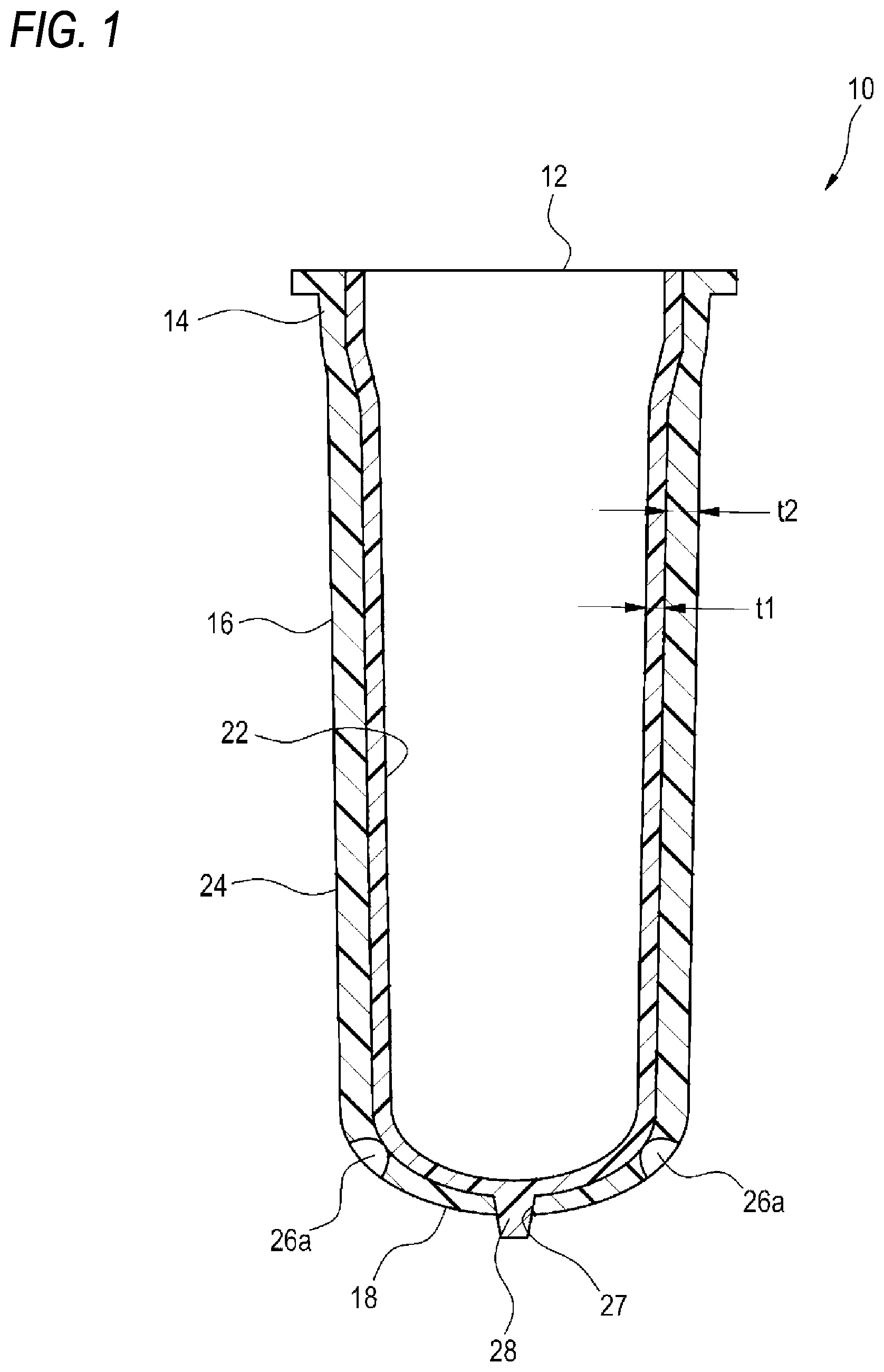 Patent US12325172 Figure 1 – Method for producing delamination container and apparatus for producing delamination container
