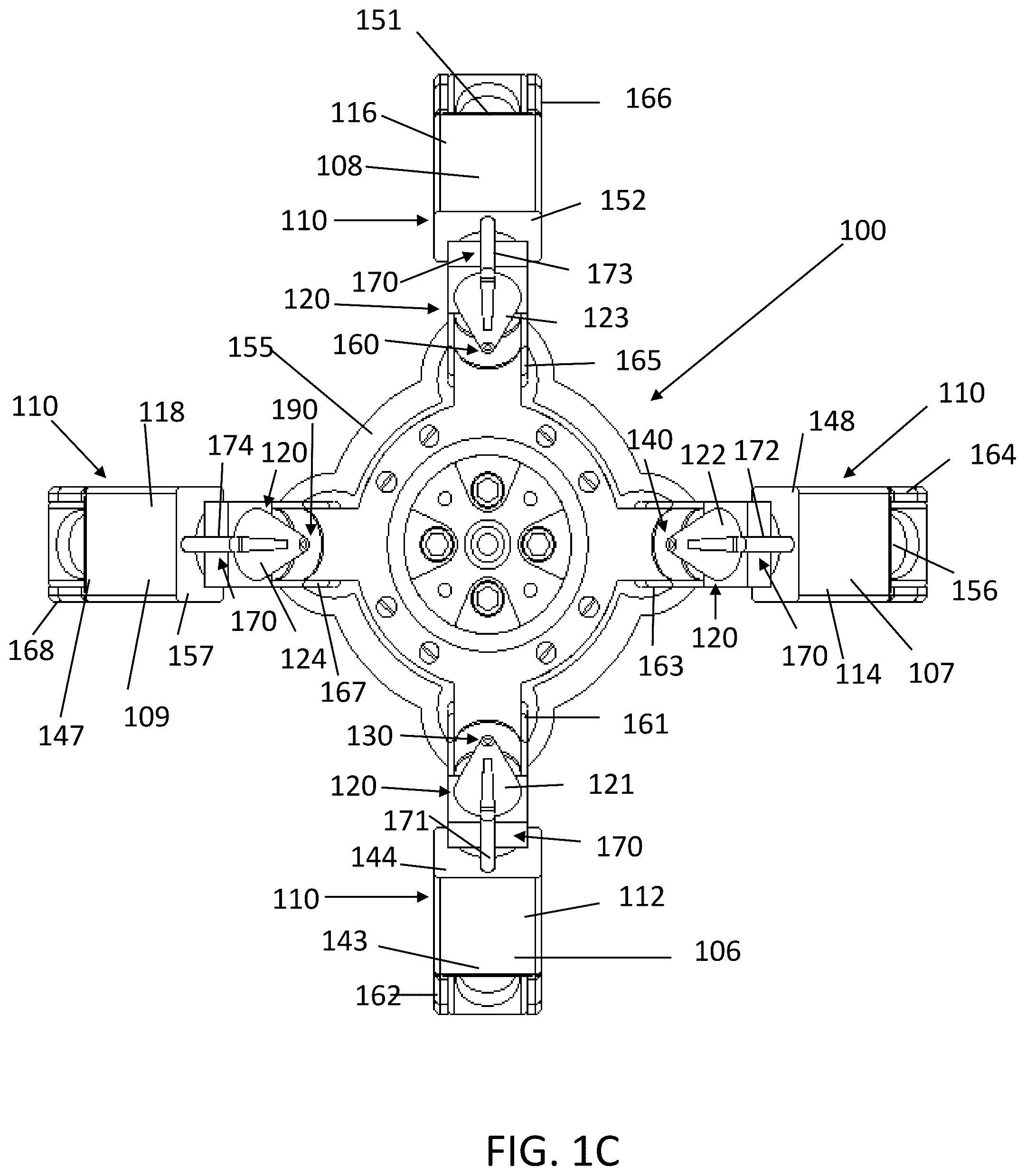 Patent US12325186 — Extrusion system for additive manufacturing — Figure 1