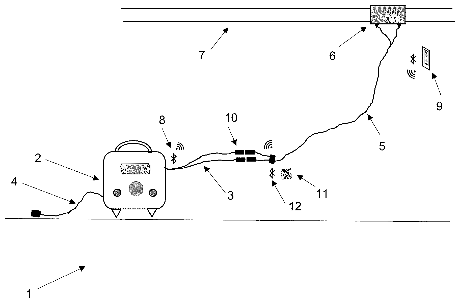 Patent US12325194 — Device for welding electrofusion fittings with extension cable — Figure 1