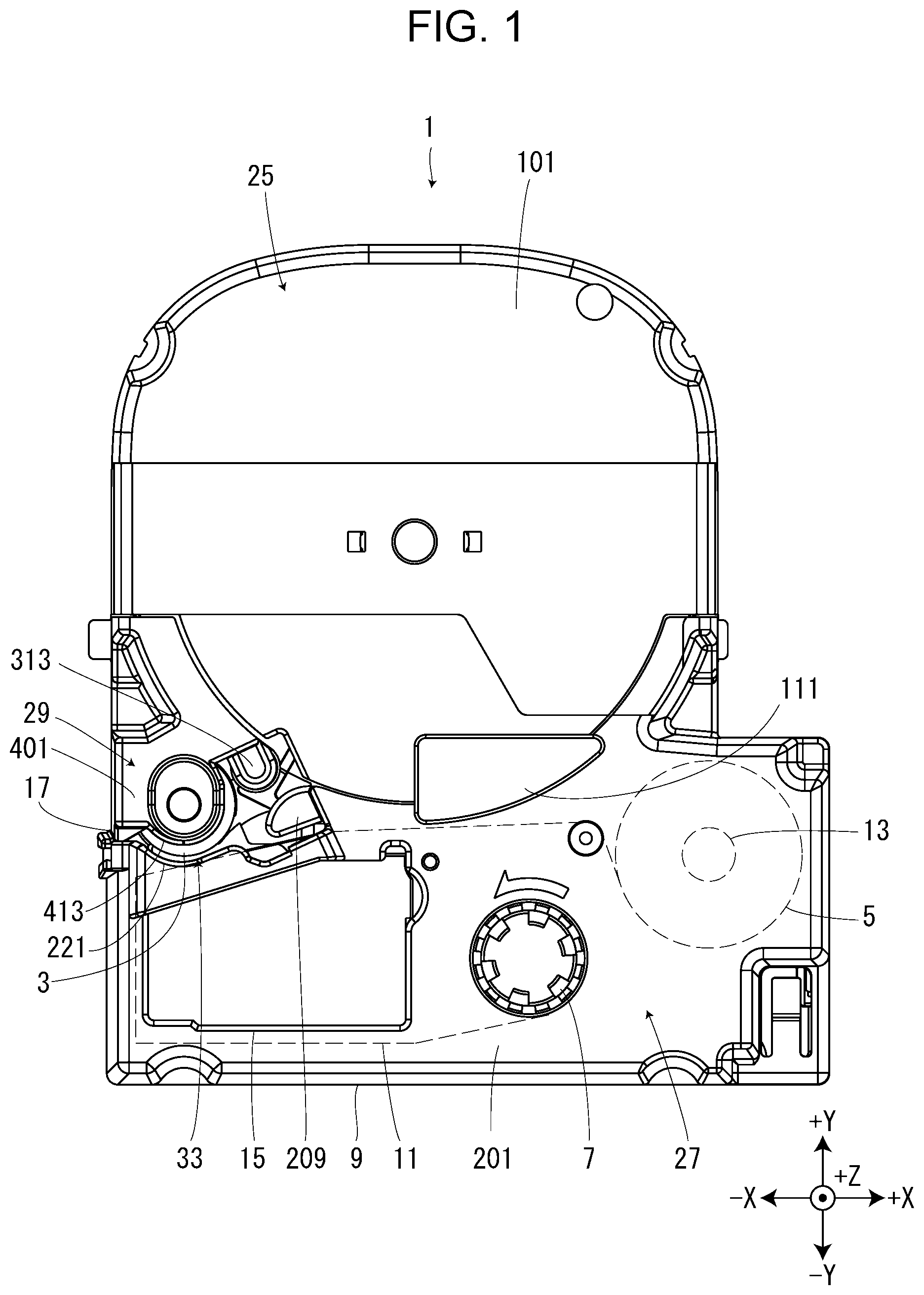 Patent US12325233 — Cartridge — Figure 1