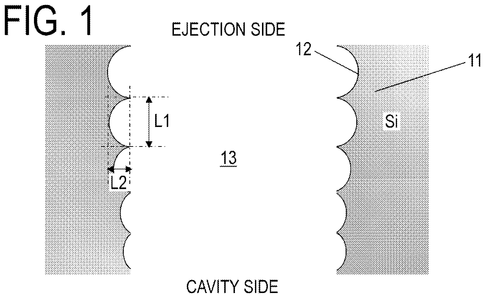 Patent US12325236 — Substrate for liquid ejection head and method for manufacturing substrate for liquid ejection head — Figure 1