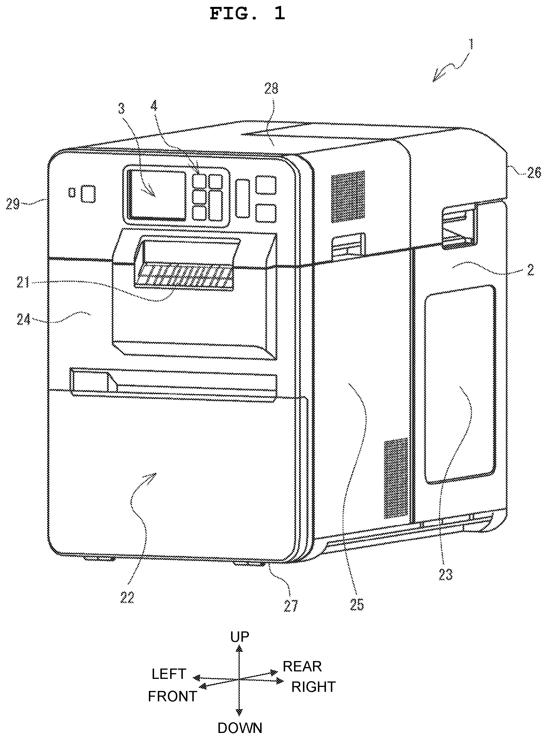 Patent US12325241 Figure 1 – Pouch, cartridge, and printer
