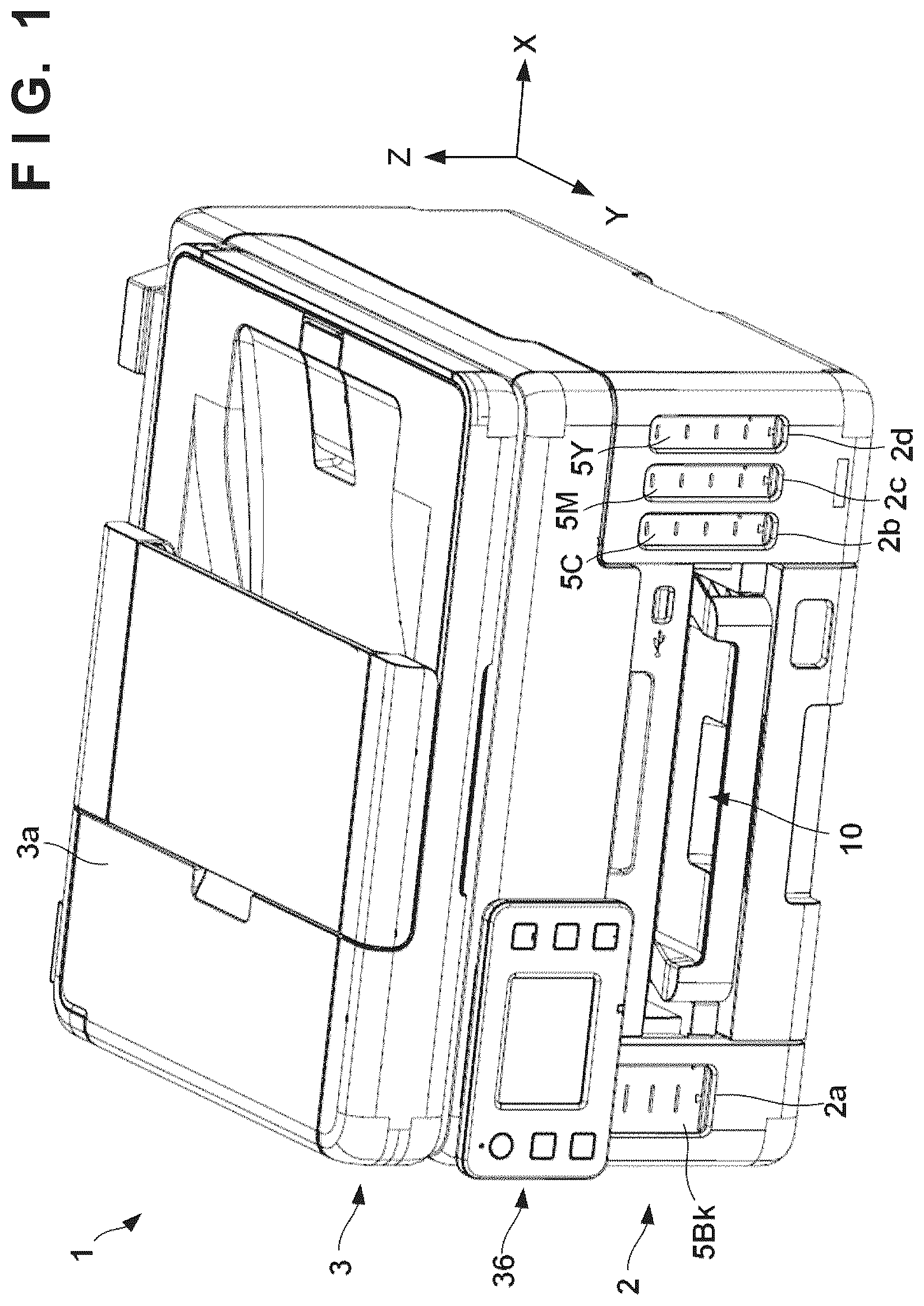 Patent US12325242 — Printing material applying apparatus — Figure 1