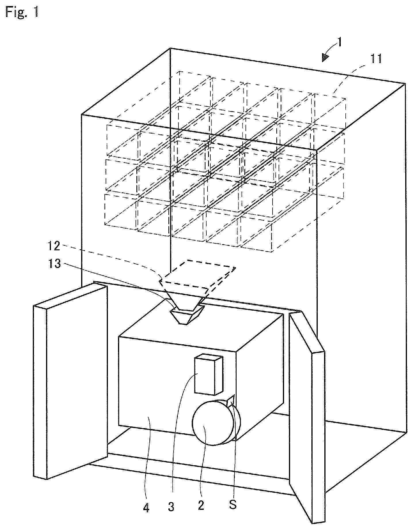 Patent US12325249 — Medicine packaging device, ink ribbon running control method, ink ribbon roll and ink ribbon cassette — Figure 1