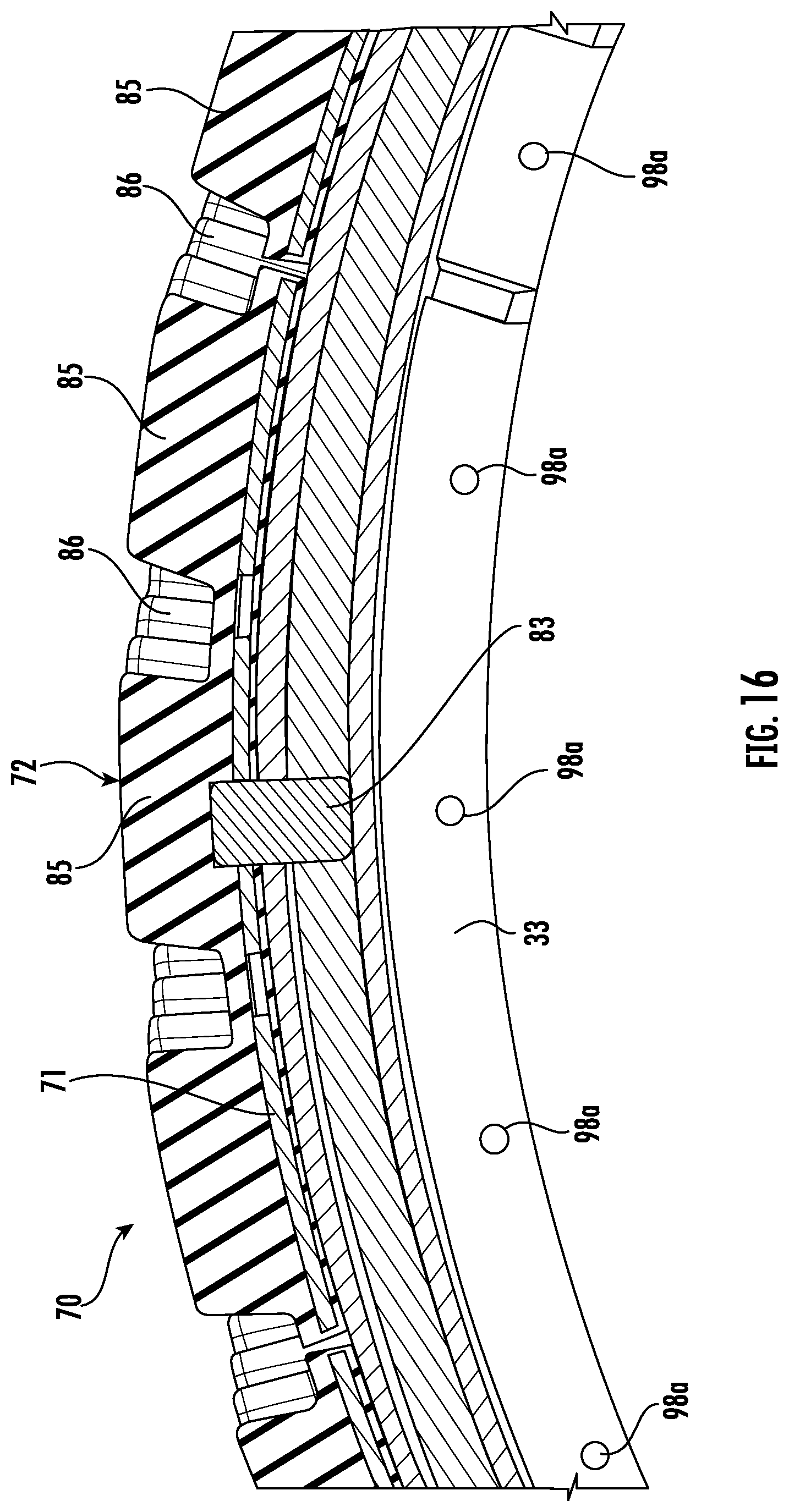 Patent US12325264 Figure 15 – Wheel assembly including inboard side outer rim coupled ring defining a mechanical stop and related methods