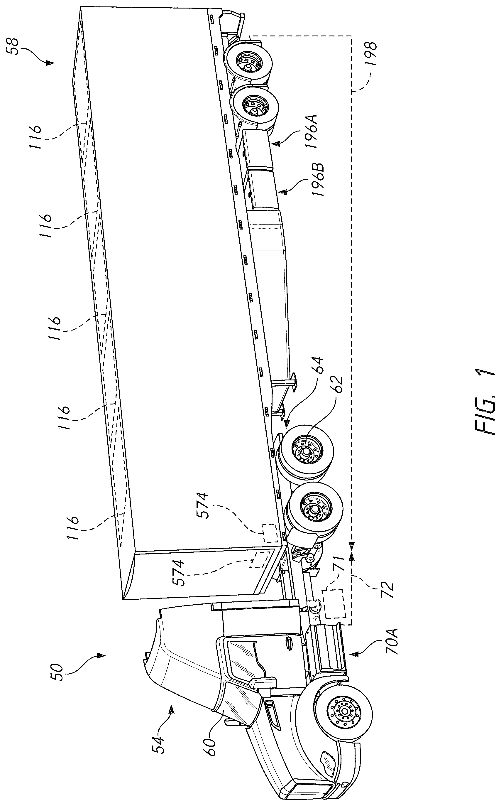 Patent US12325269 — Trailer hookup breakaway mitigation systems and methods — Figure 1