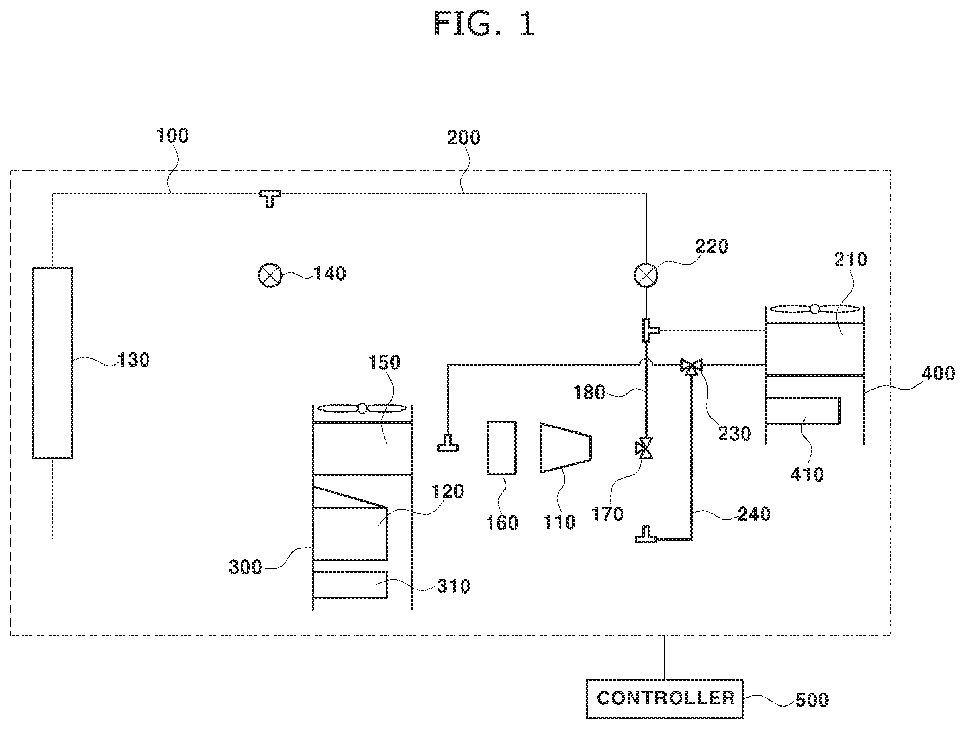 Patent US12325282 — Thermal management system for vehicle — Figure 1