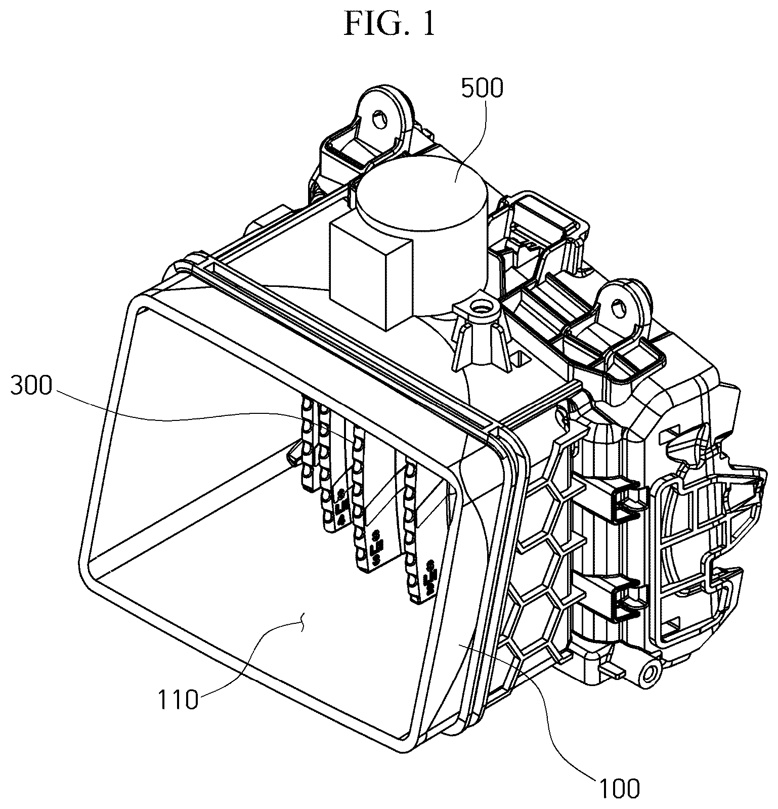 Patent US12325288 — Vehicle air vent structure and operation method thereof — Figure 1
