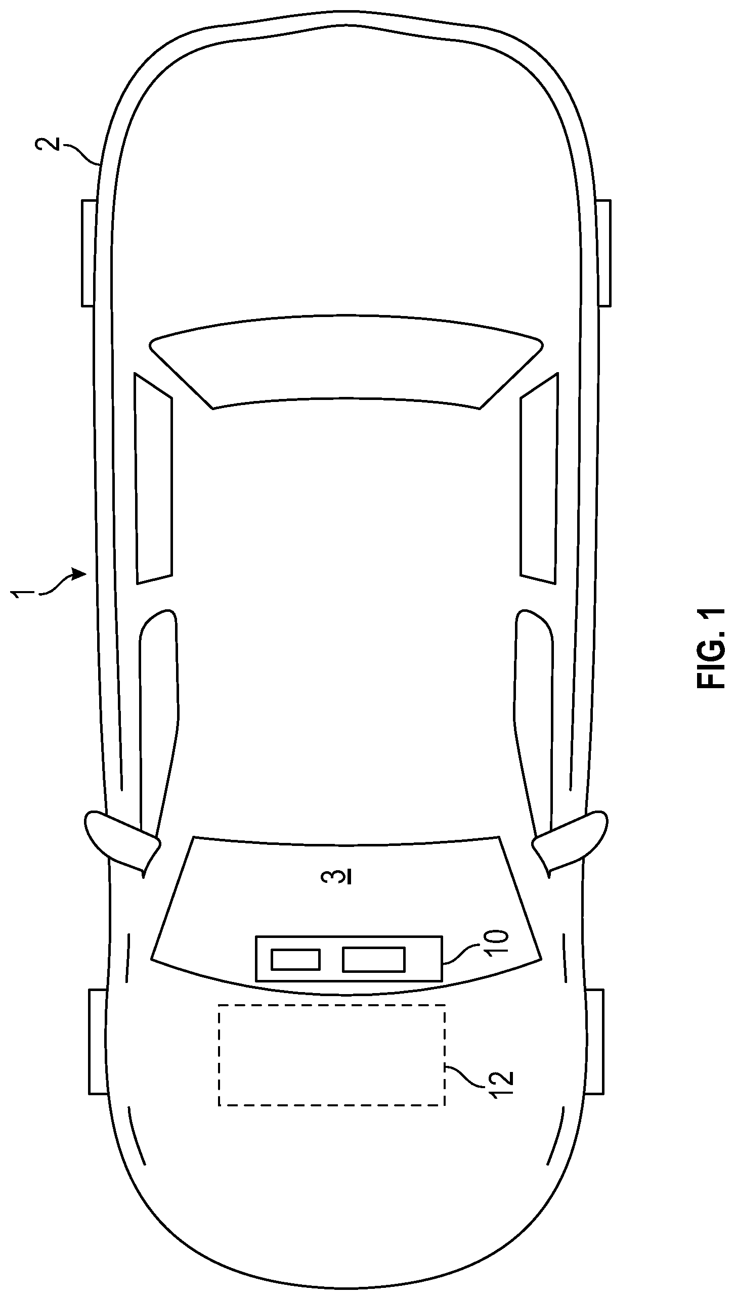 Patent US12325289 — Knob control for slim vent in vehicle — Figure 1