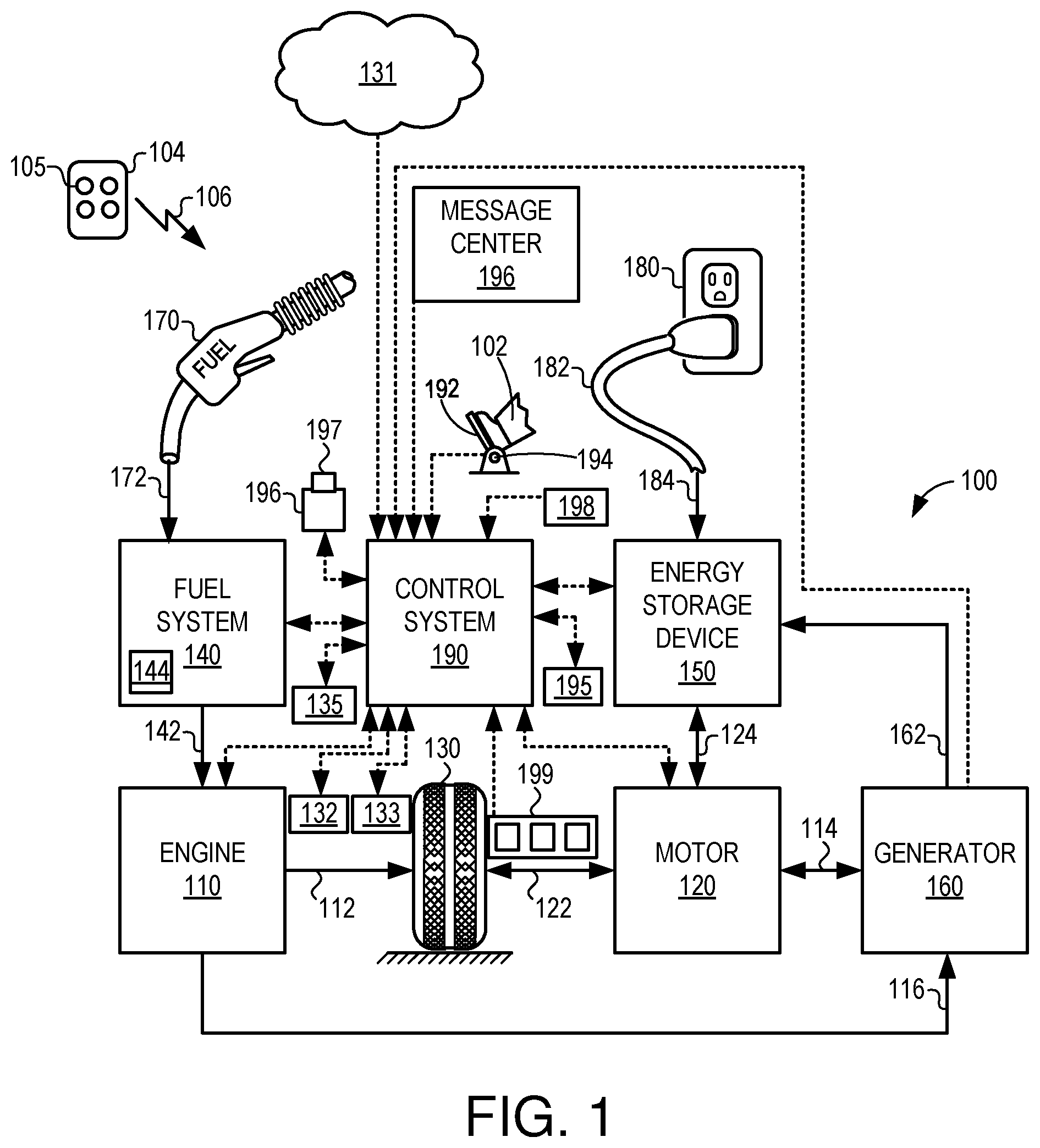 Patent US12325298 Figure 1 – Methods and systems for fuel system