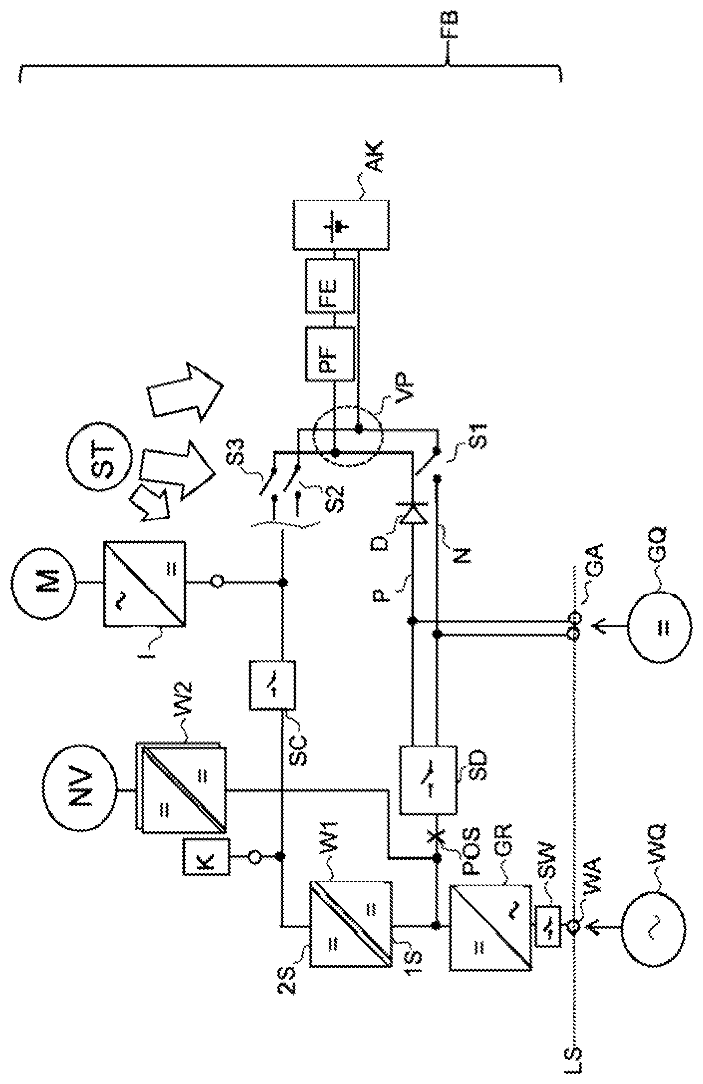 Patent US12325314 Figure 1 – Vehicle on-board electrical system