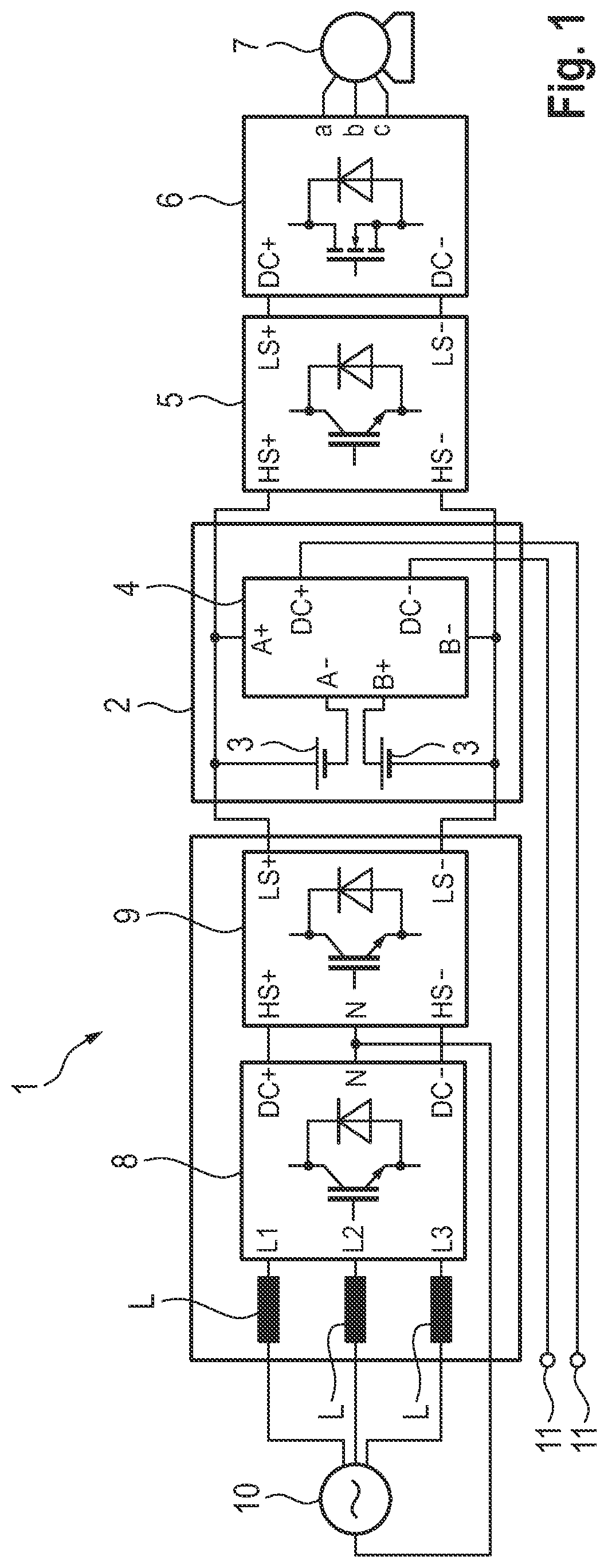 Patent US12325315 — Traction network for a motor vehicle — Figure 1