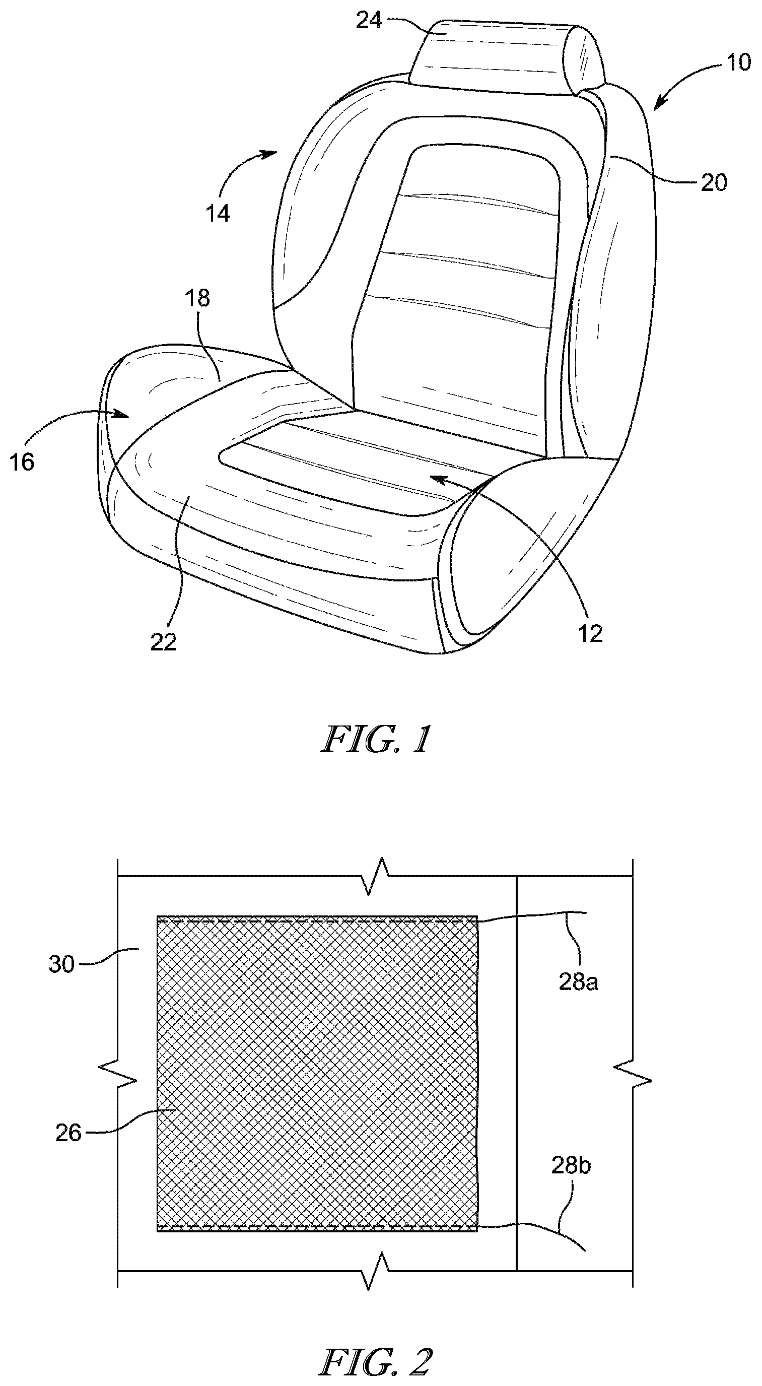 Patent US12325337 — Occupant support surface heater — Figure 1