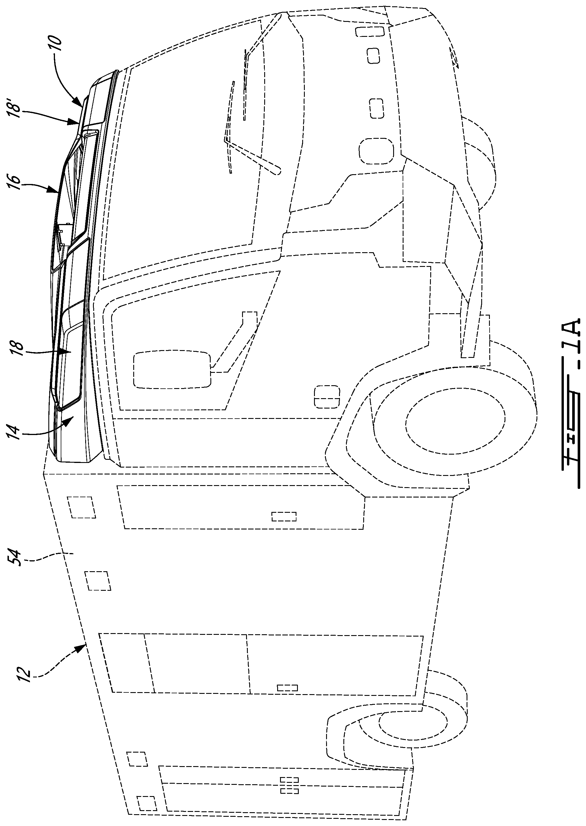 Patent US12325348 — Emergency lights assembly for emergency vehicles provided with an air conditioning unit — Figure 1