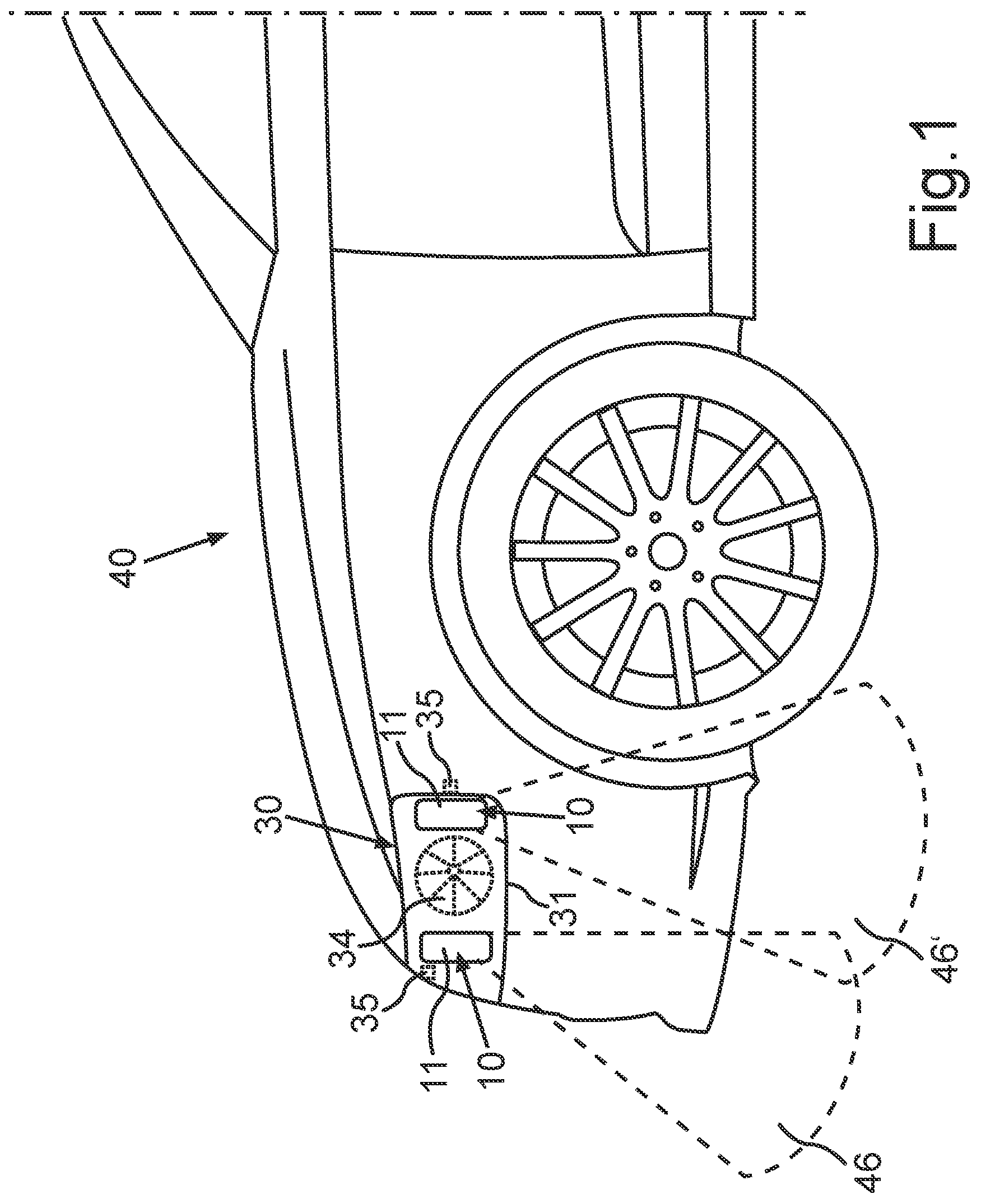 Patent US12325349 — External lighting device for a motor vehicle — Figure 1