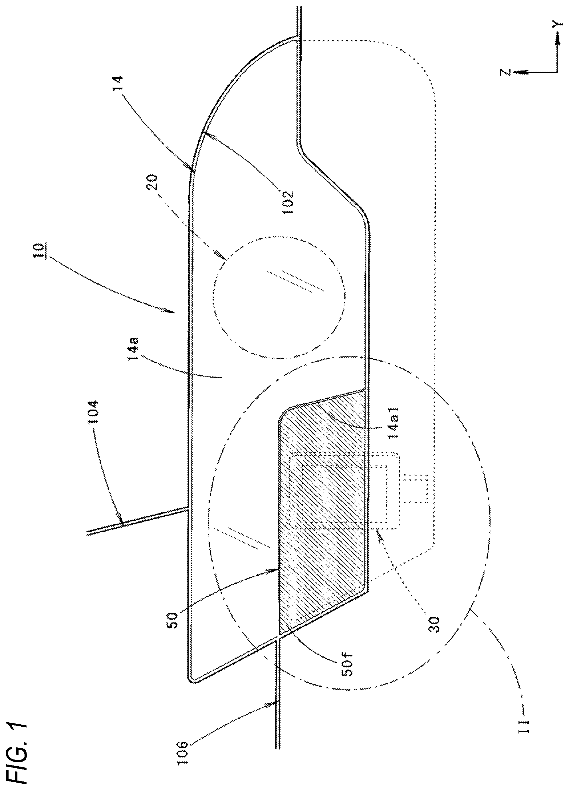 Patent US12325350 — Vehicular lamp — Figure 1