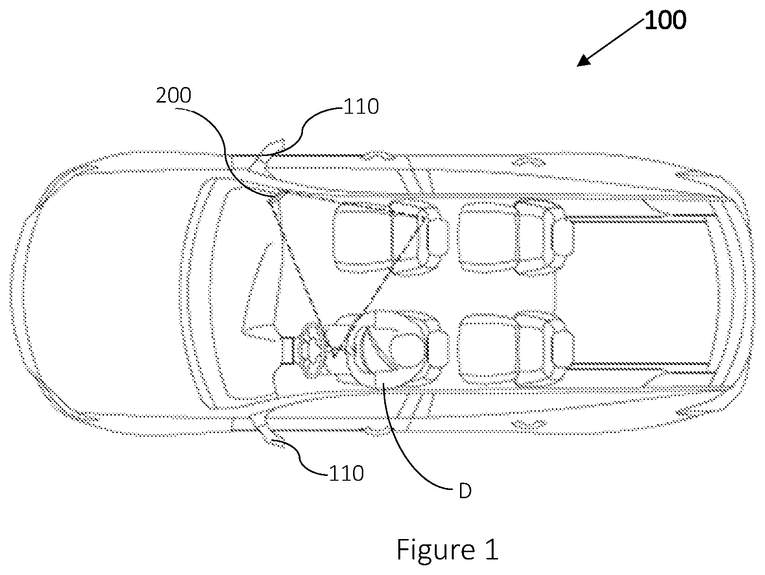 Patent US12325362 — Display system, vehicle and method — Figure 1
