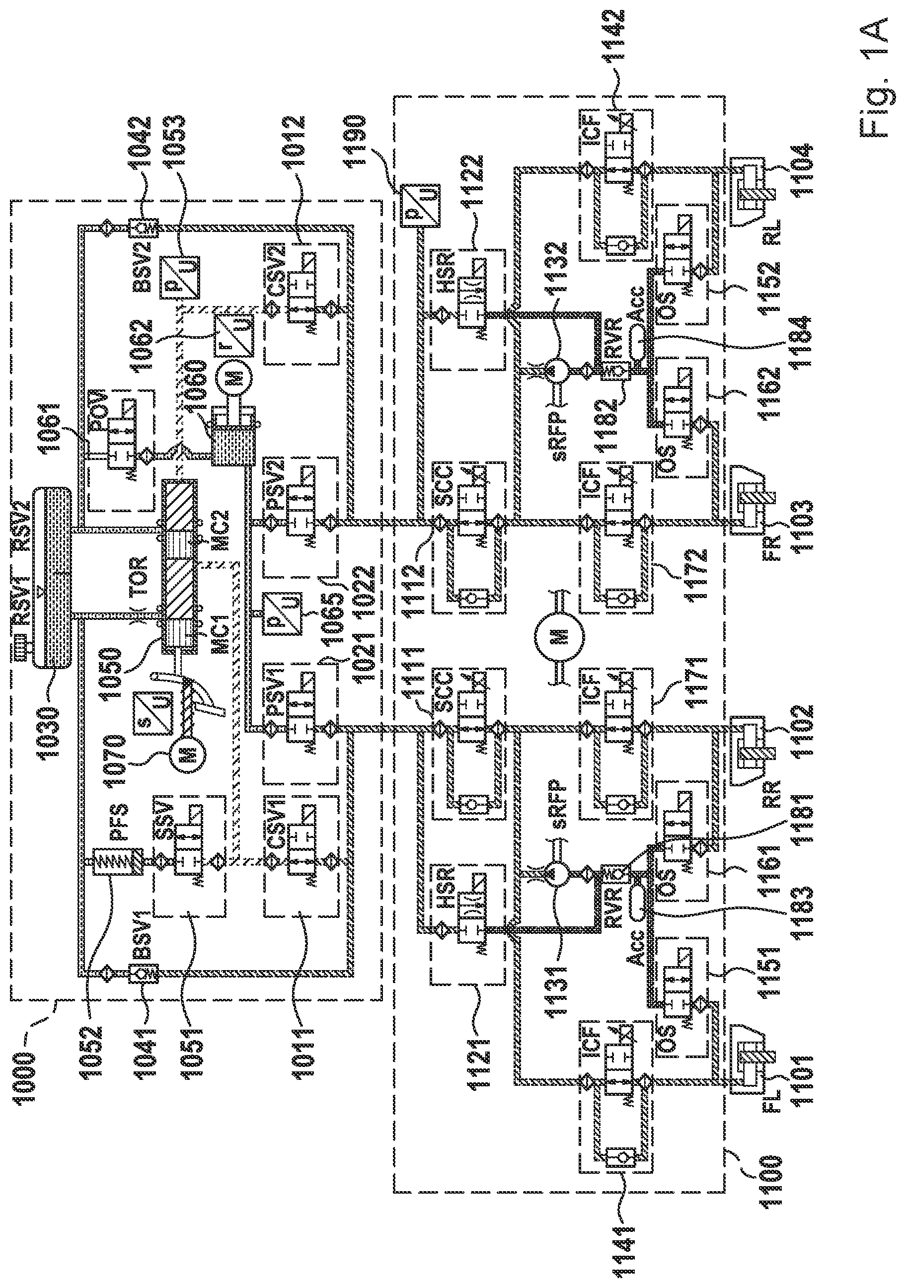 Patent US12325376 — Method for controlling a pedal lever of a hydraulic power brake — Figure 1