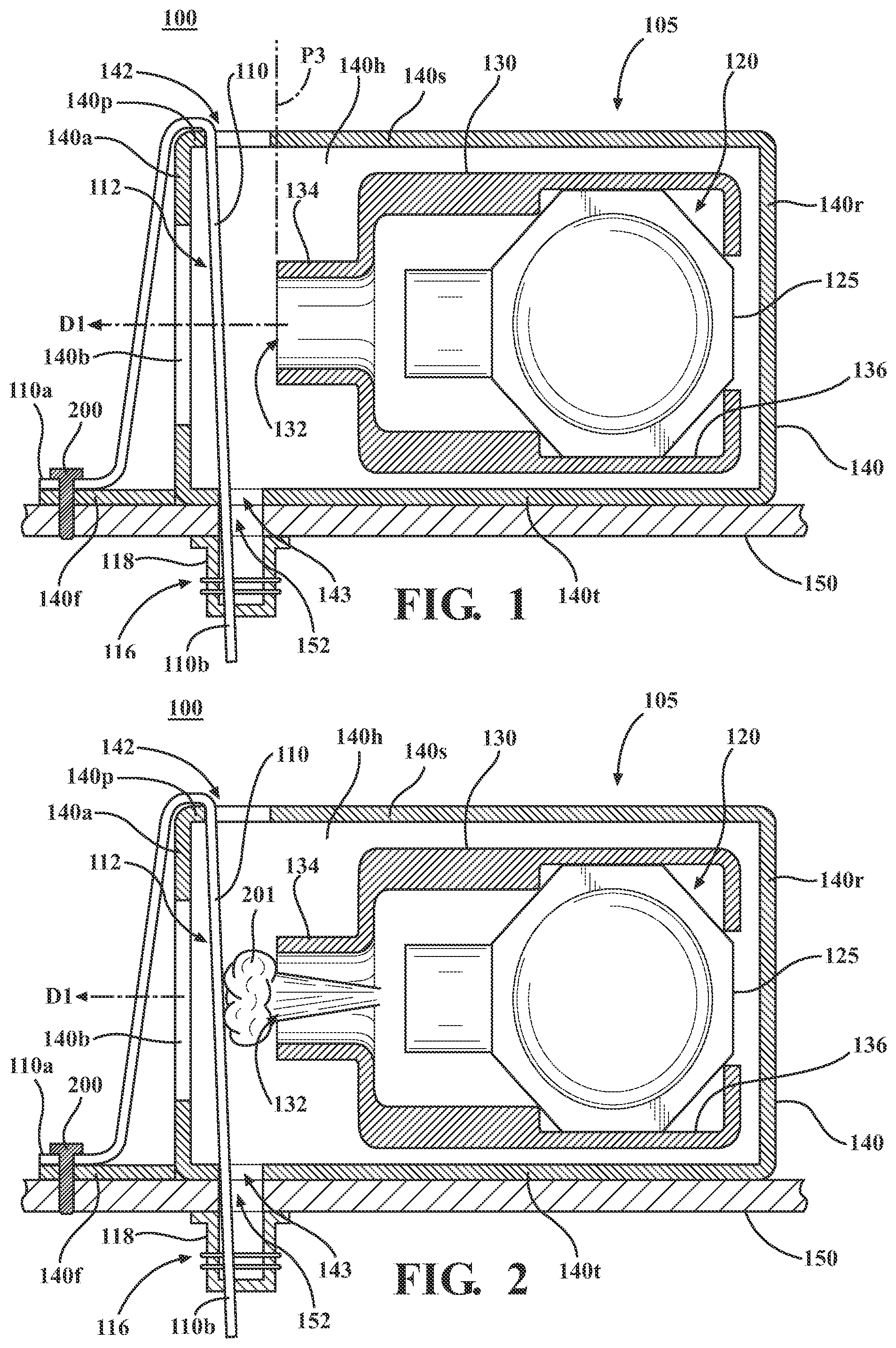 Patent US12325378 Figure 1 – Airbag tether separation