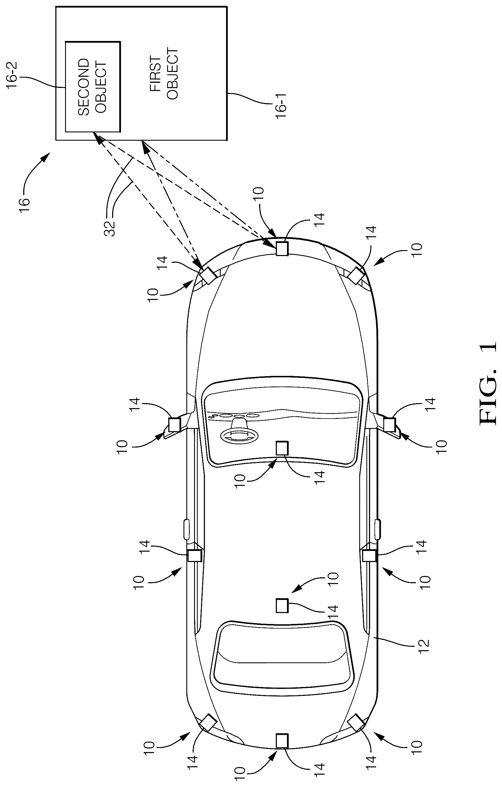 Patent US12325381 — Detection device — Figure 1