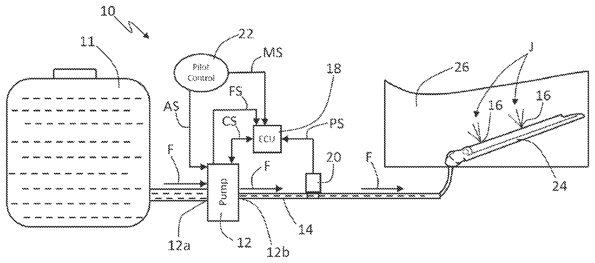 Patent US12325384 — Next generation windshield wash system — Figure 1