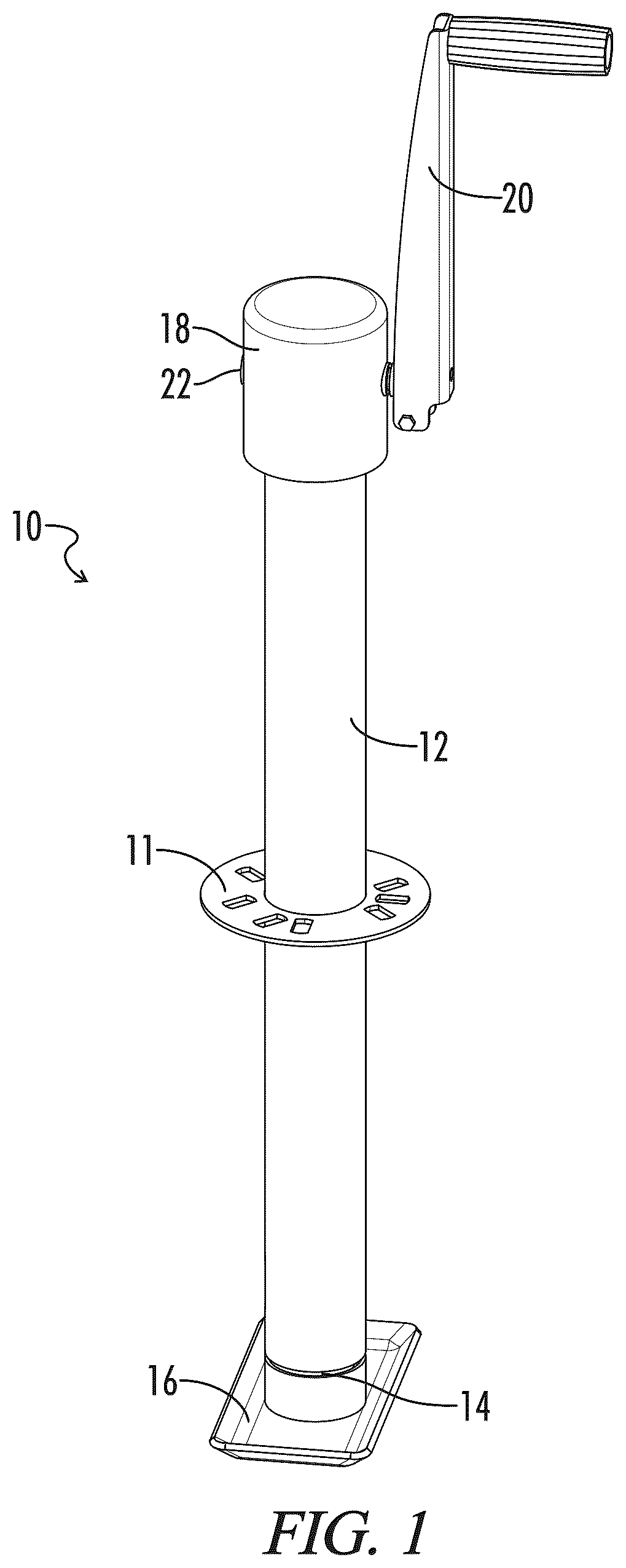 Patent US12325388 — Trailer jack — Figure 1