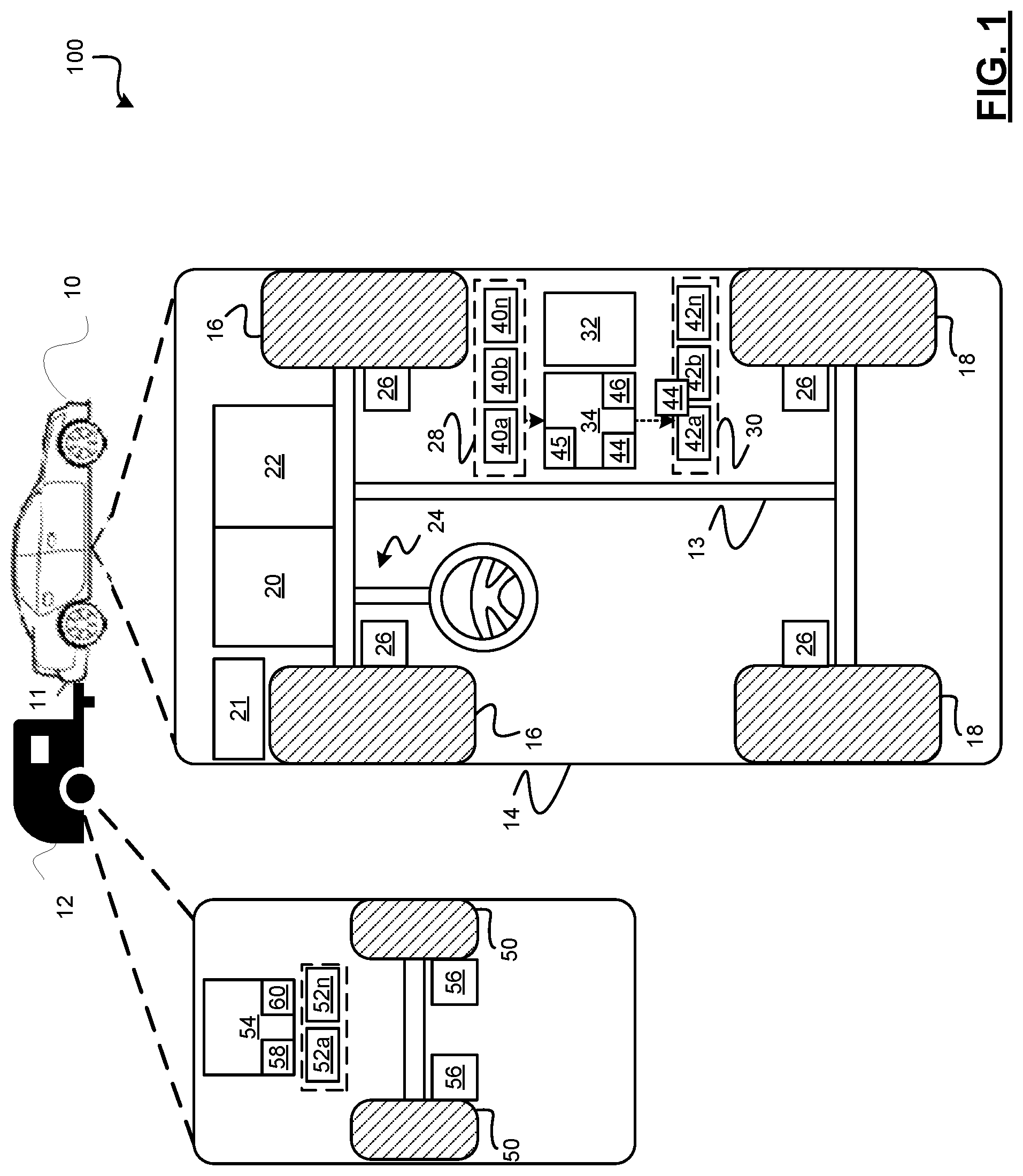 Patent US12325402 — Methods and systems for adaptive trailer brake control — Figure 1