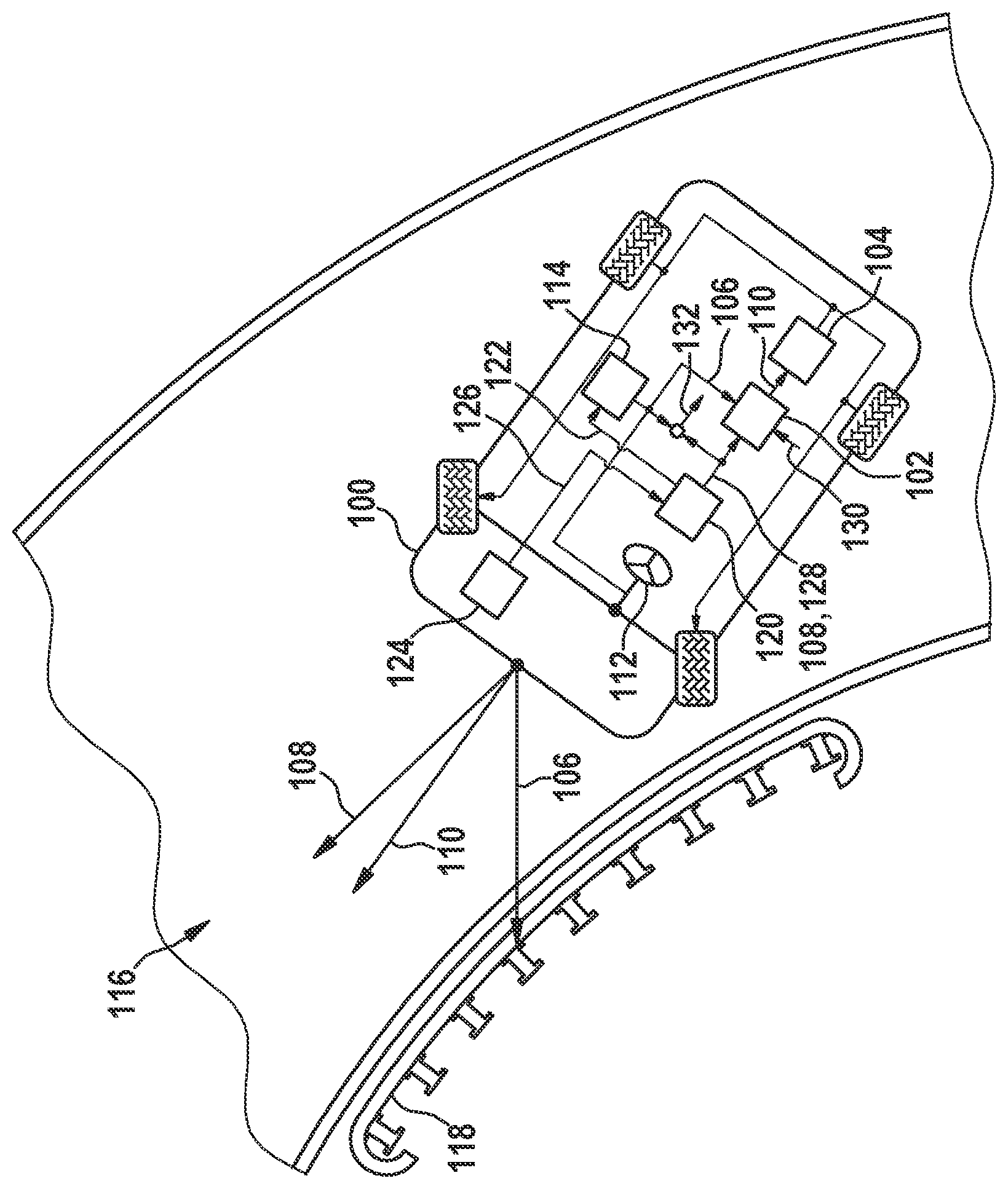Patent US12325412 — Method and control unit for operating a transverse stabilization system of a vehicle — Figure 1