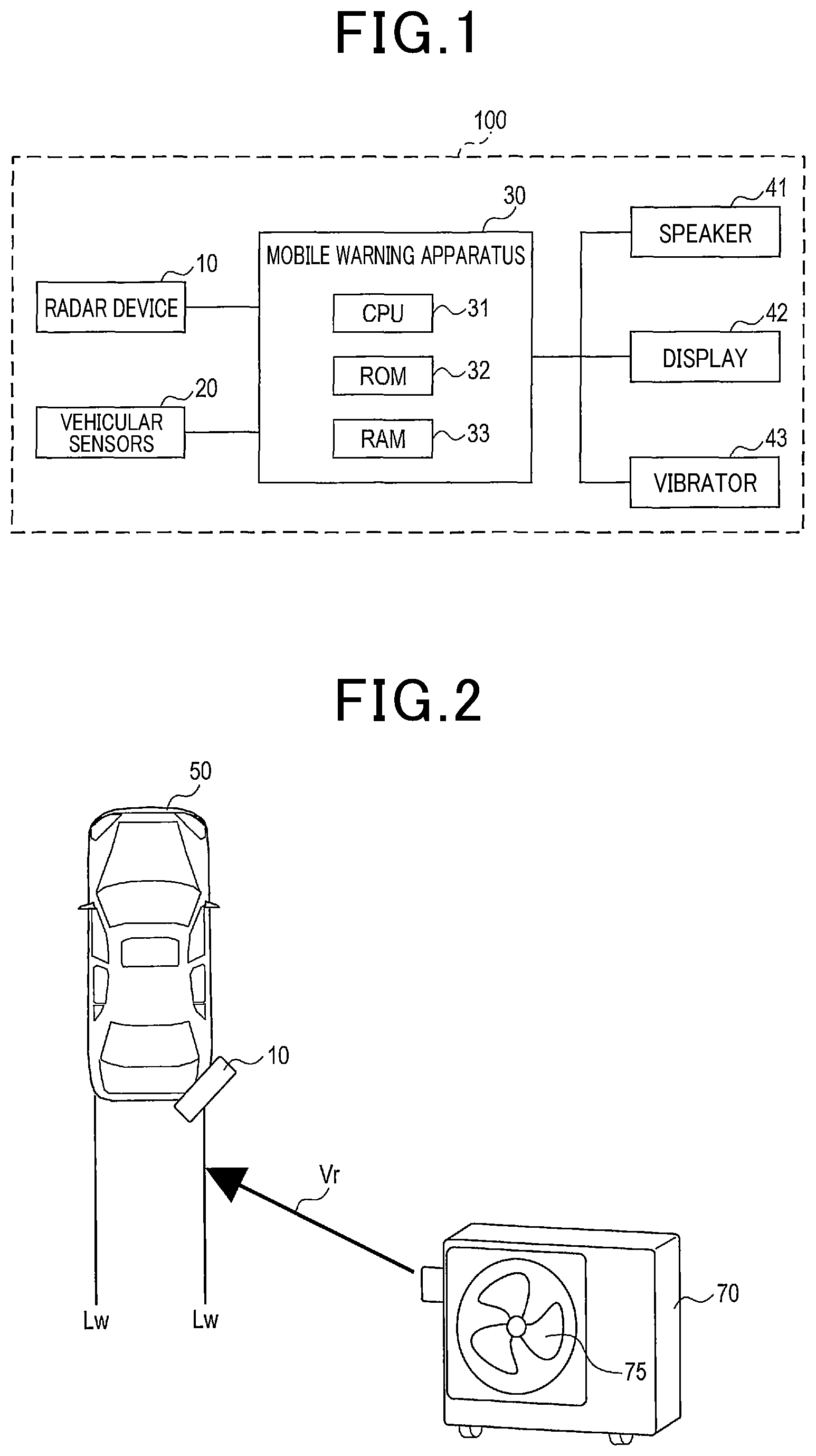 Patent US12325444 — Mobile warning apparatus — Figure 1