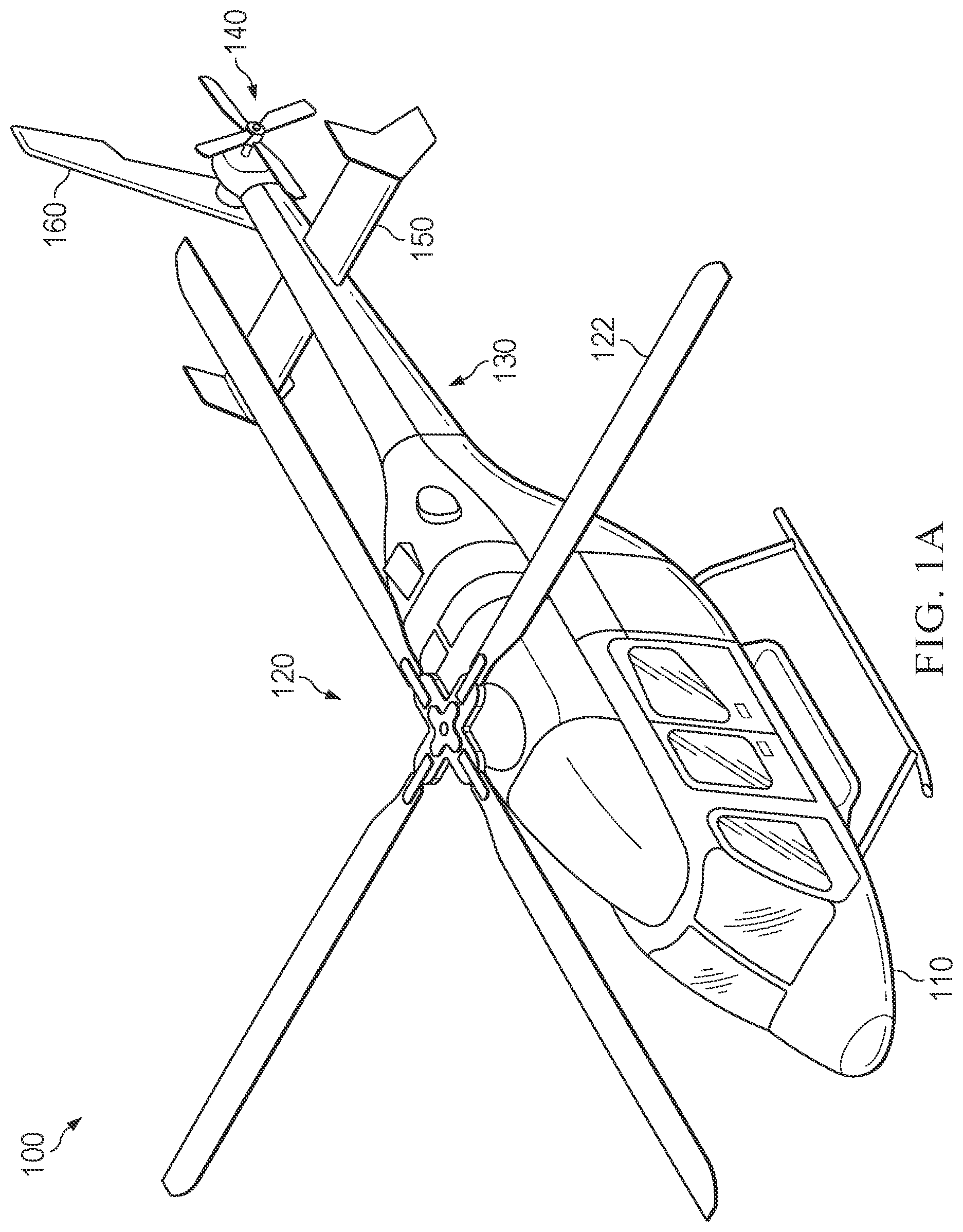 Patent US12325514 — LED tail rotor safety and status indication lighting system — Figure 1