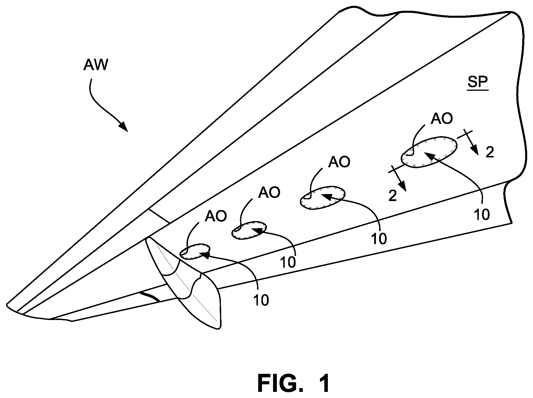 Patent US12325517 — Access cover panel assemblies especially useful to cover aircraft fuel tank access openings — Figure 1