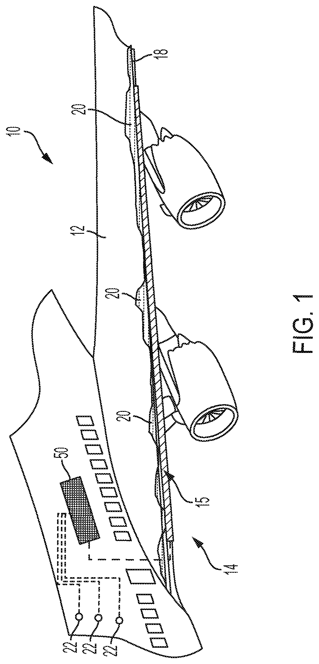 Patent US12325524 — Adjustable ice protection system parting strip — Figure 1