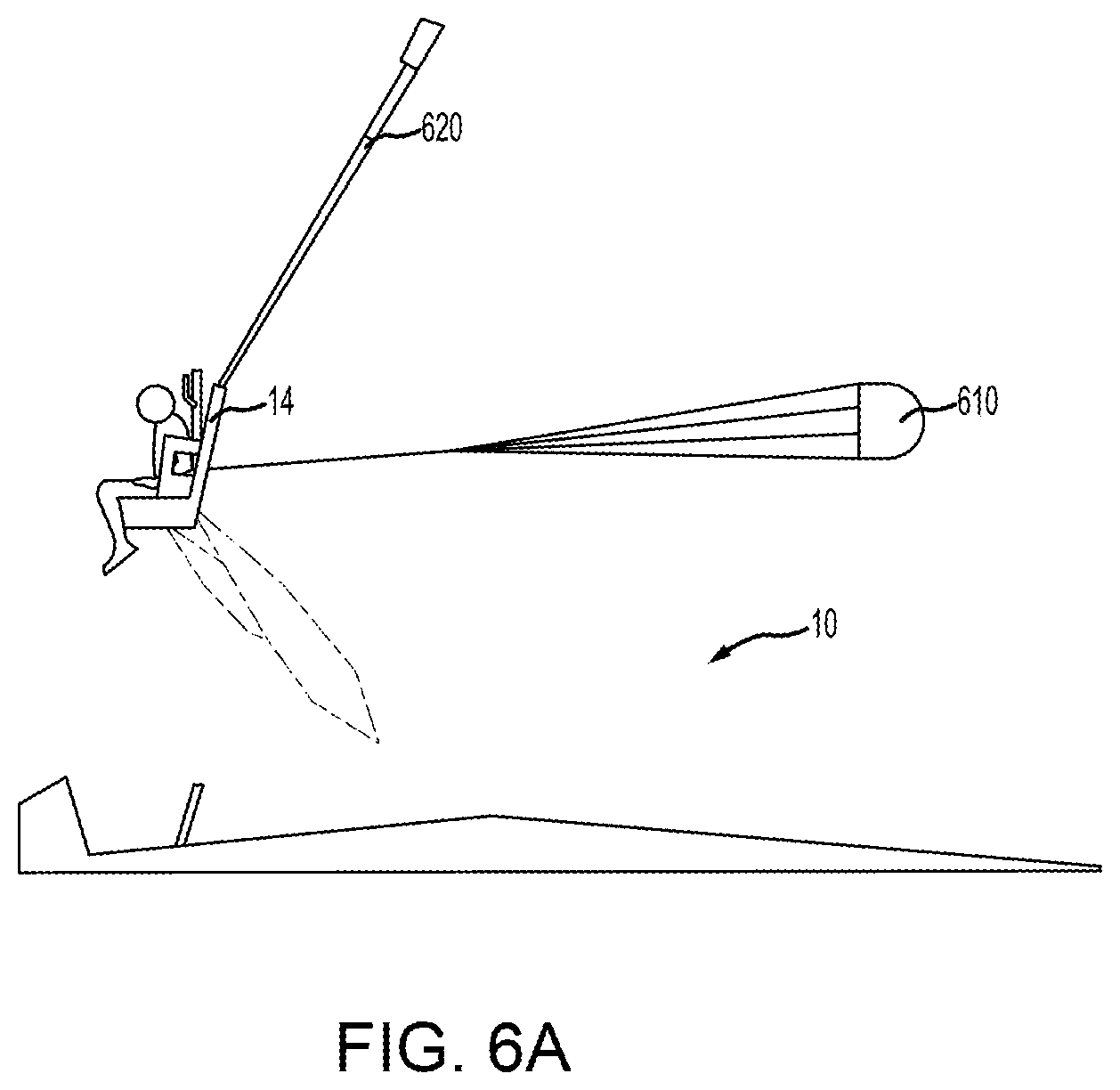 Patent US12325525 — Graduated chute delay six mode ejection system — Figure 1