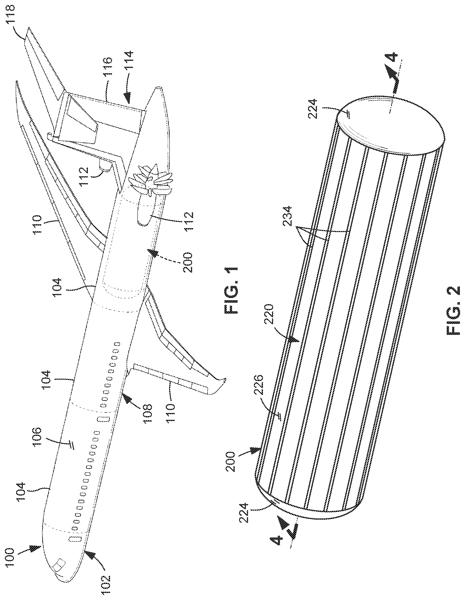 Patent US12325529 — System and method of controlling the deflections of a pressure tank mounted within a vacuum tank — Figure 1