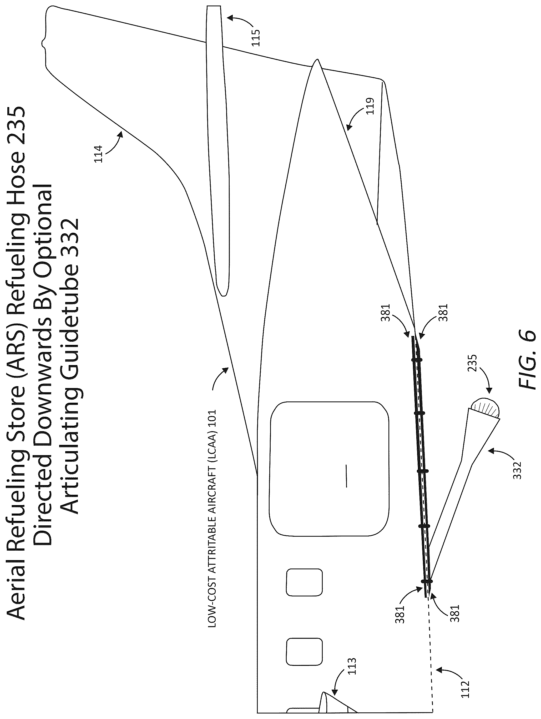 Patent US12325530 Figure 6 – Aircraft performance modification system that provides and controls systems settings that provision proactive, precise, and rapid control of aircraft center-of-gravity locations, flight control positions, power settings, lift, drag, performance, maneuverability, stability, and controllability