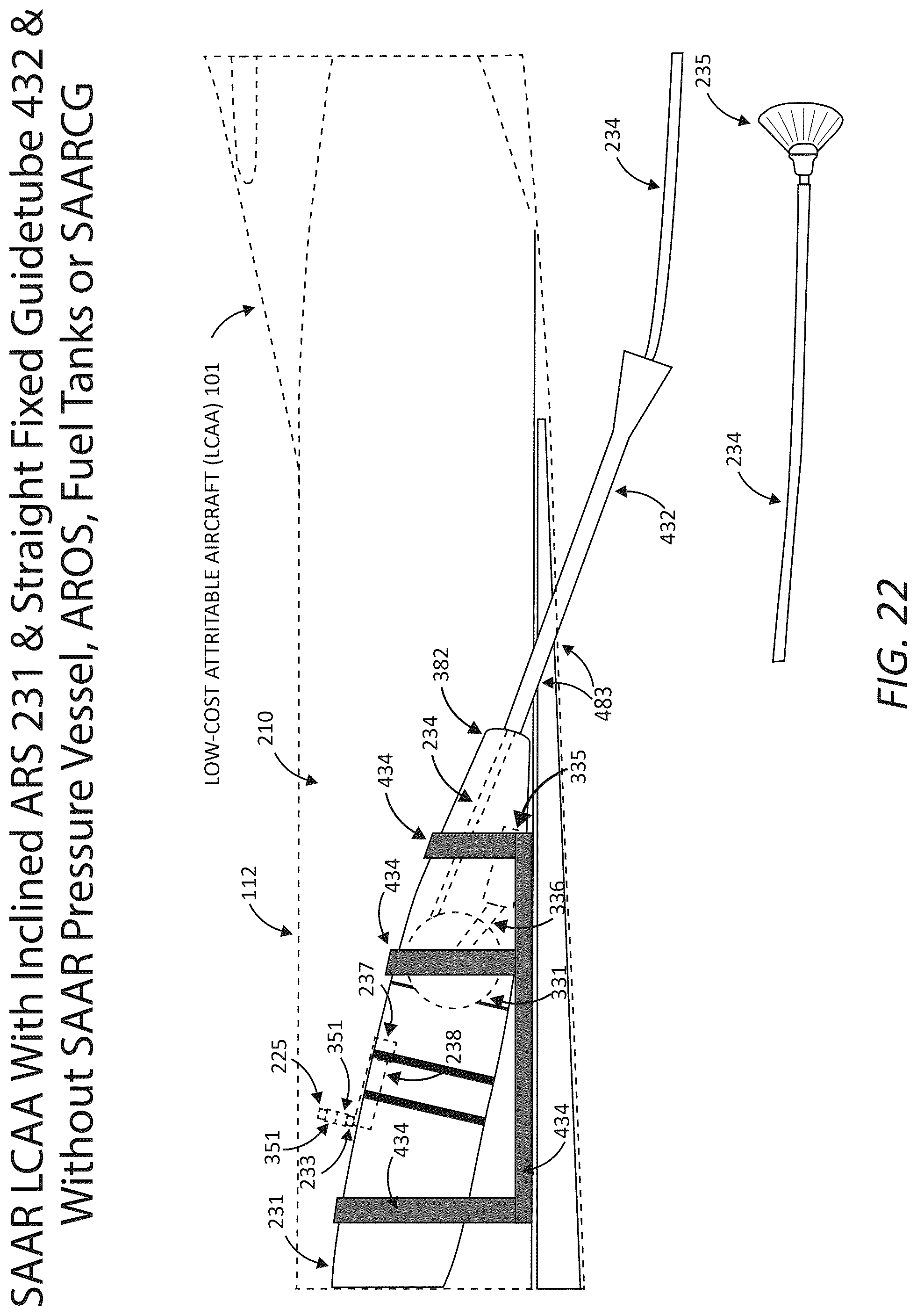 Patent US12325530 Figure 20 – Aircraft performance modification system that provides and controls systems settings that provision proactive, precise, and rapid control of aircraft center-of-gravity locations, flight control positions, power settings, lift, drag, performance, maneuverability, stability, and controllability