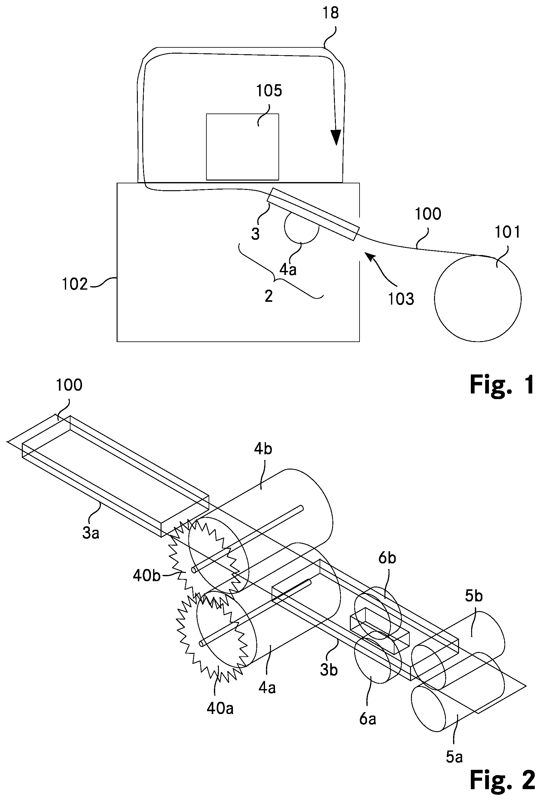 Patent US12325545 Figure 1 – Band-width-adjustable banderoling machine