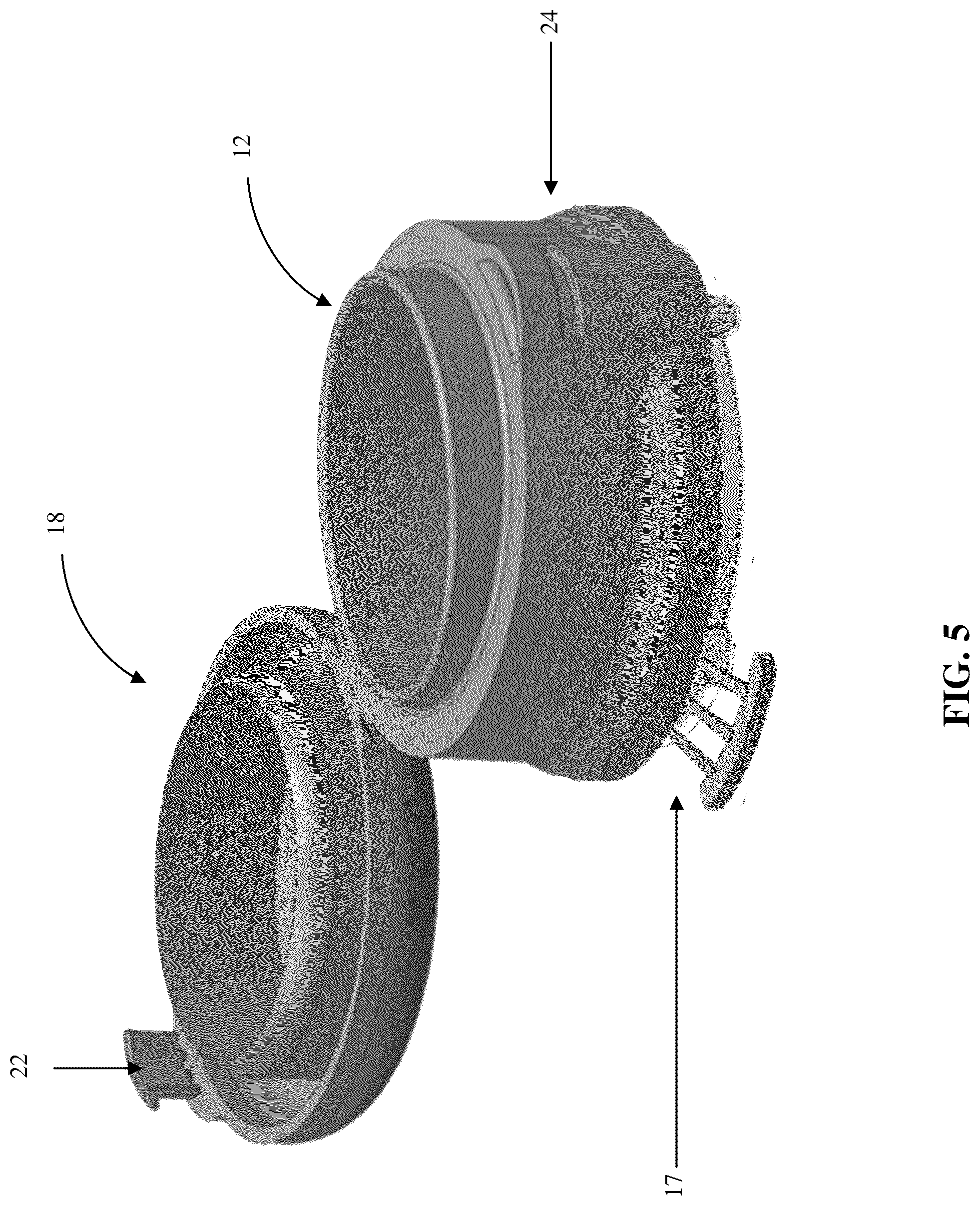 Patent US12325568 Figure 5 – Tethered closure device