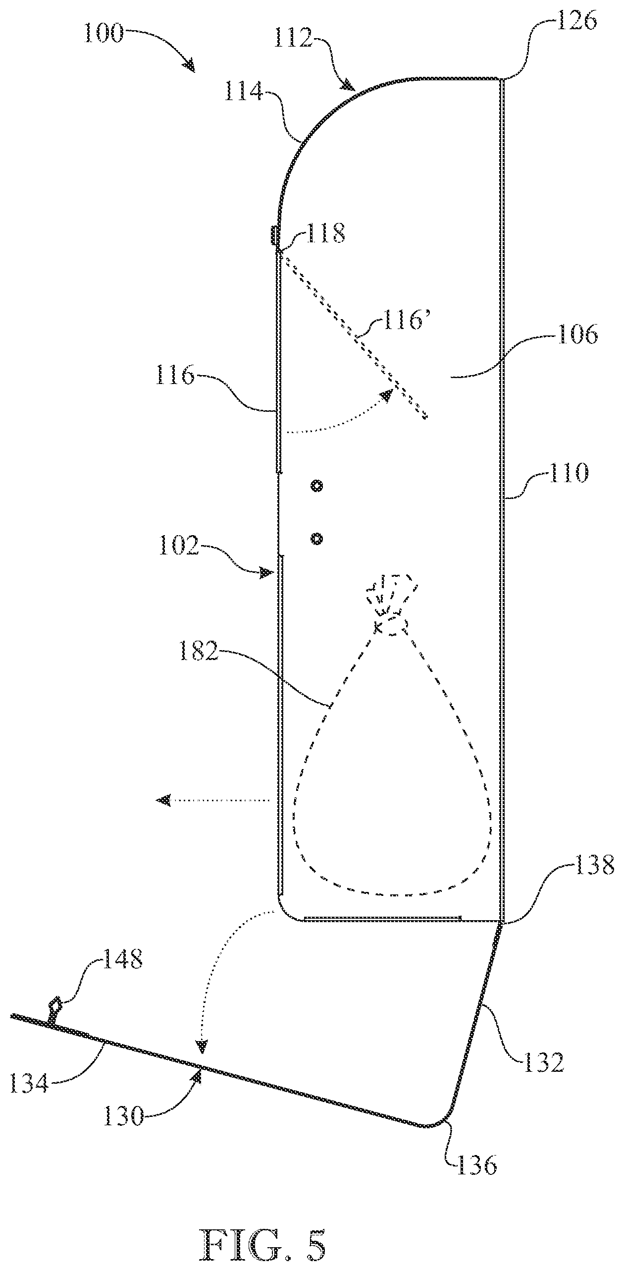 Patent US12325585 — Sanitary product disposal container — Figure 1
