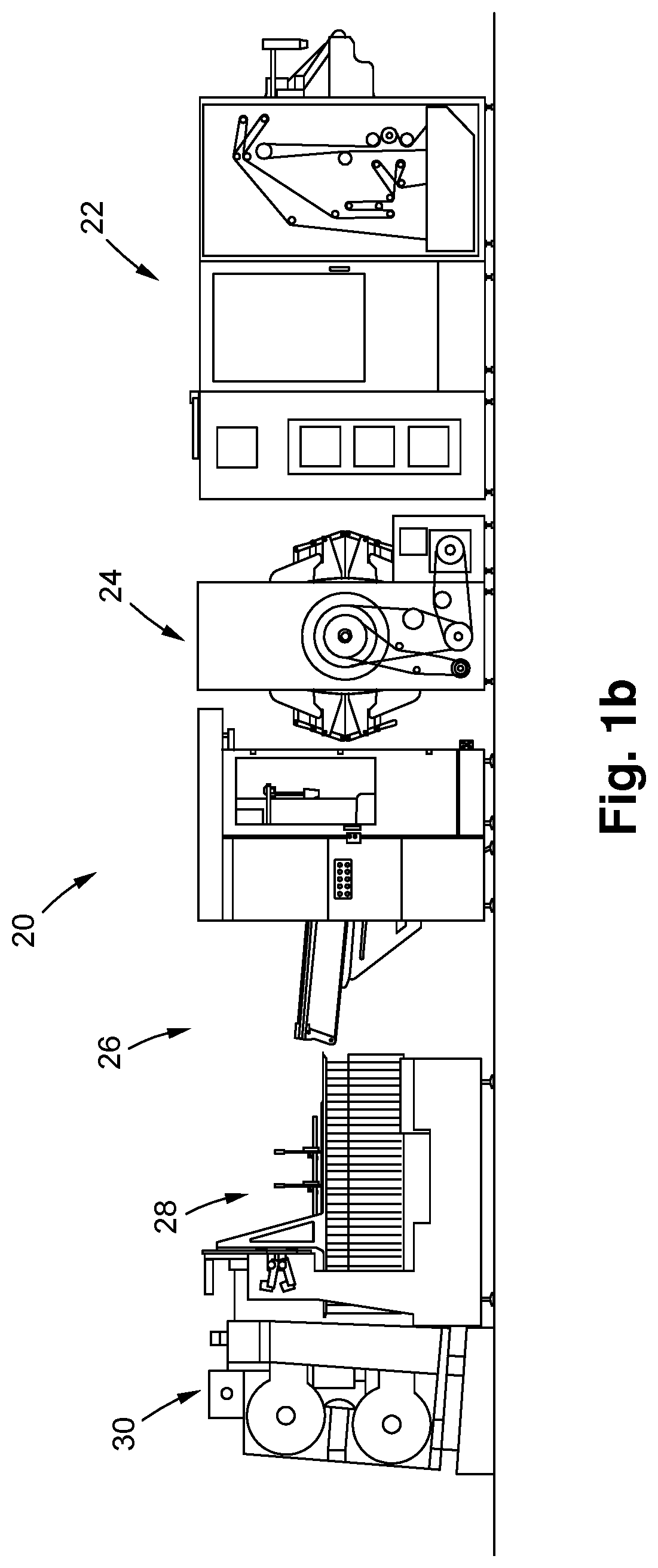 Patent US12325606 — Transfer module for a converting machine — Figure 1