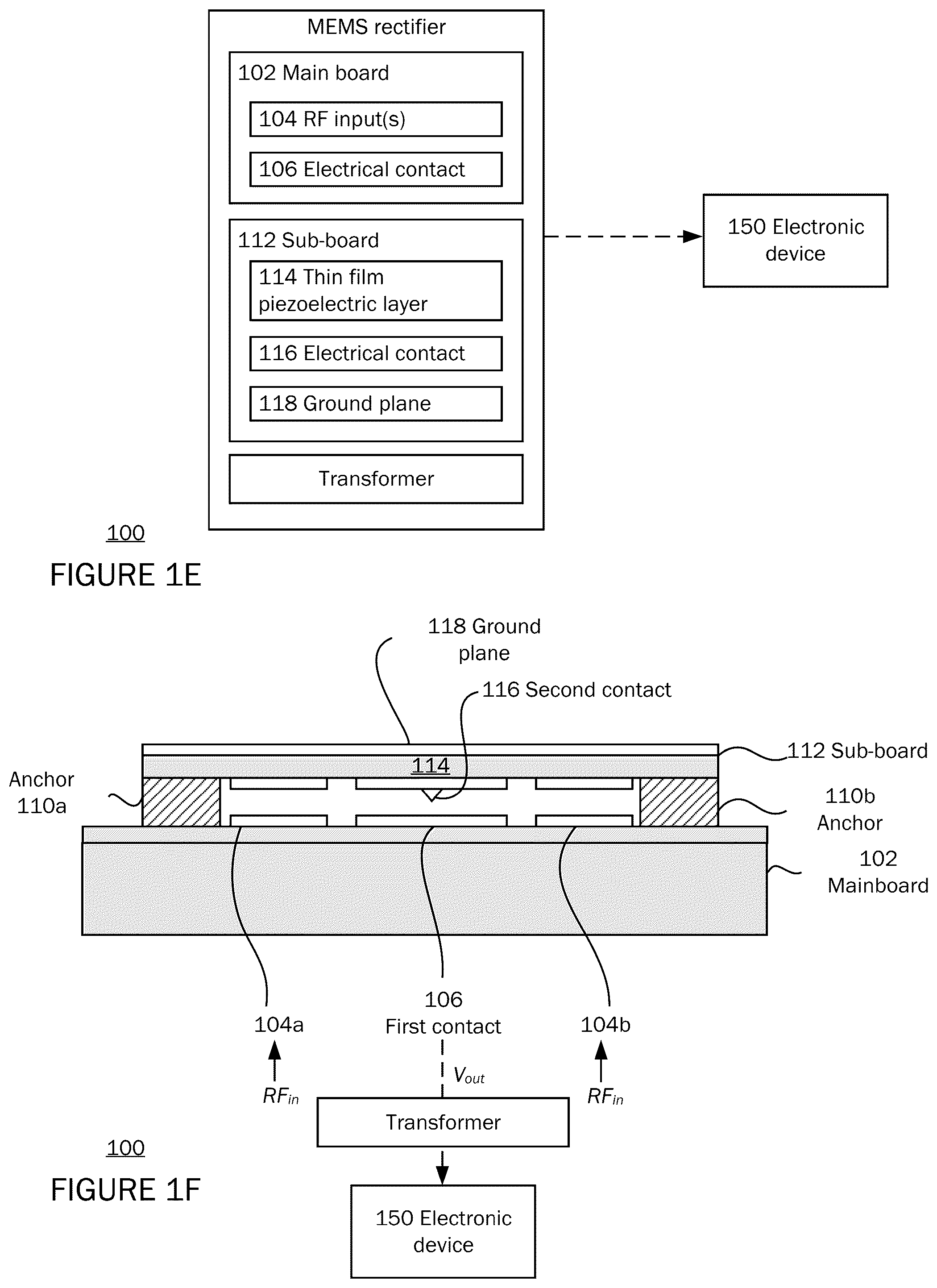 Patent US12325626 Figure 3 – Microelectromechanical systems (MEMS) rectifier and storage element for energy harvesting