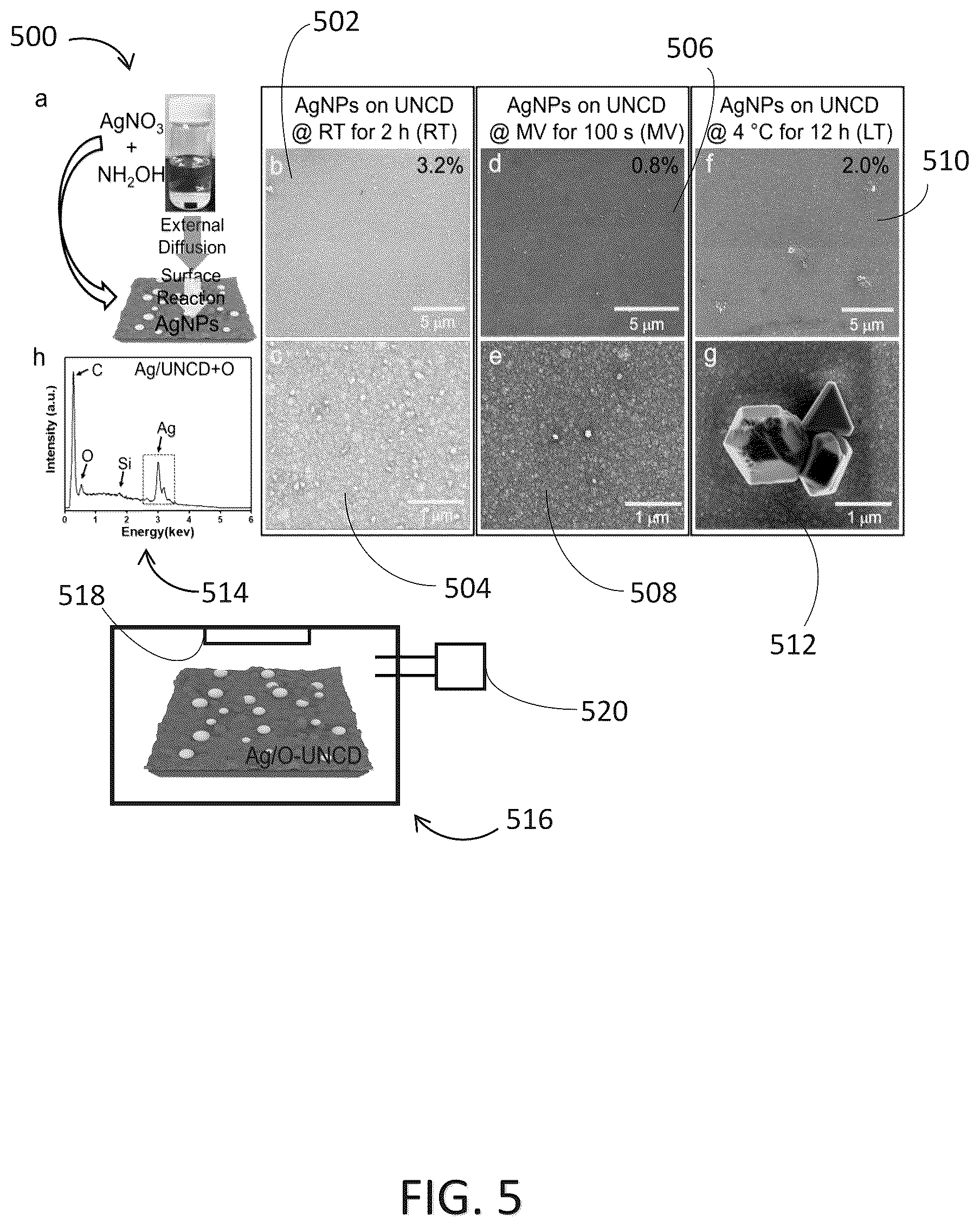 Patent US12325660 — Method to create hydrophilic antimicrobial diamond coating — Figure 1