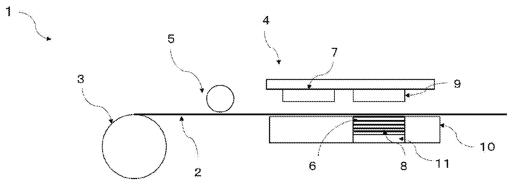 Patent US12325811 Figure 1 – Radical-polymerizable adhesive composition for laminating and bonding steel plates, adhesive laminate, motor, and method for manufacturing adhesive laminate