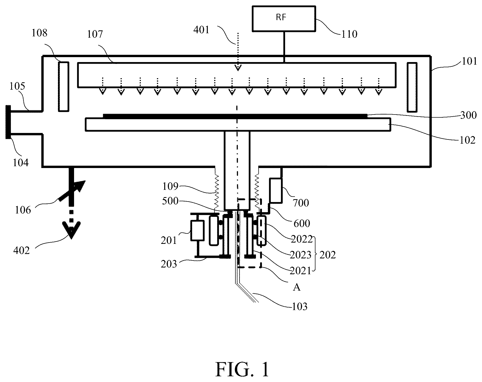 Patent US12325917 — Reciprocating rotary CVD equipment and application method — Figure 1