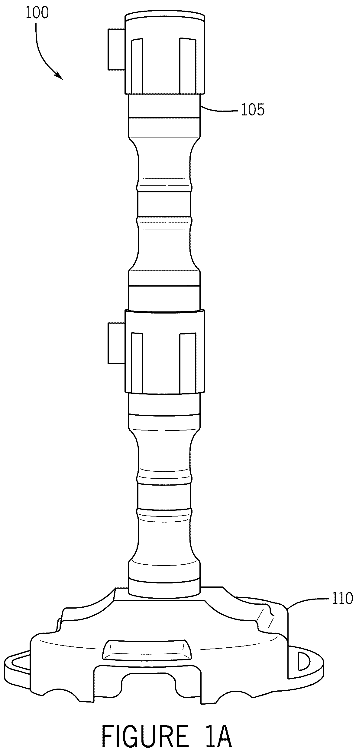 Patent US12325964 — Modular post — Figure 1