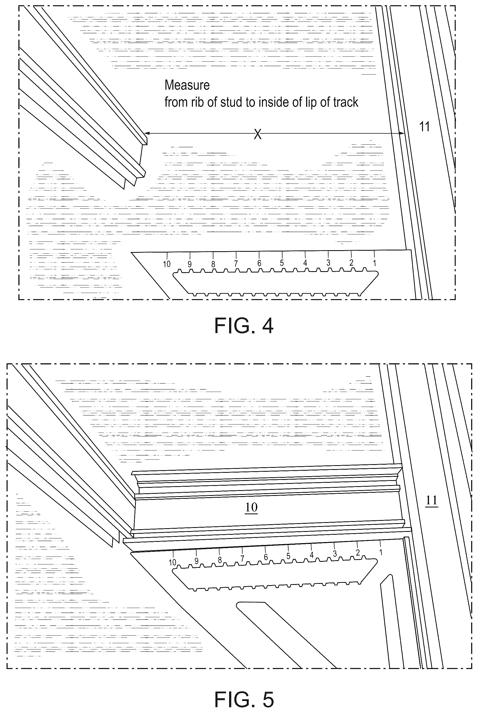 Patent US12325993 Figure 4 – Track system for double butt joint glass T-connections