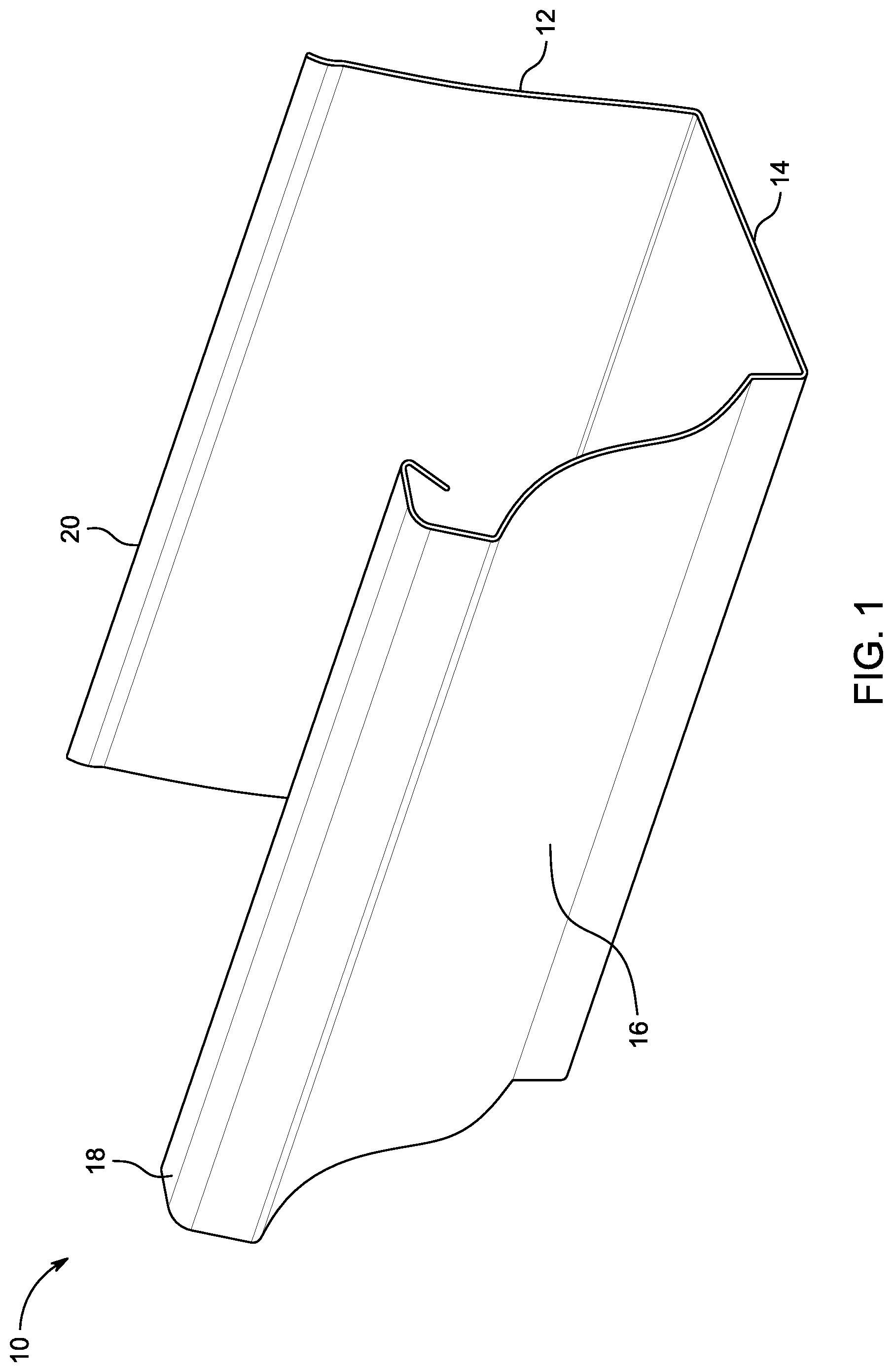 Patent US12325998 — Systems and methods for modular platform for gutter guard systems with interchangeable components — Figure 1